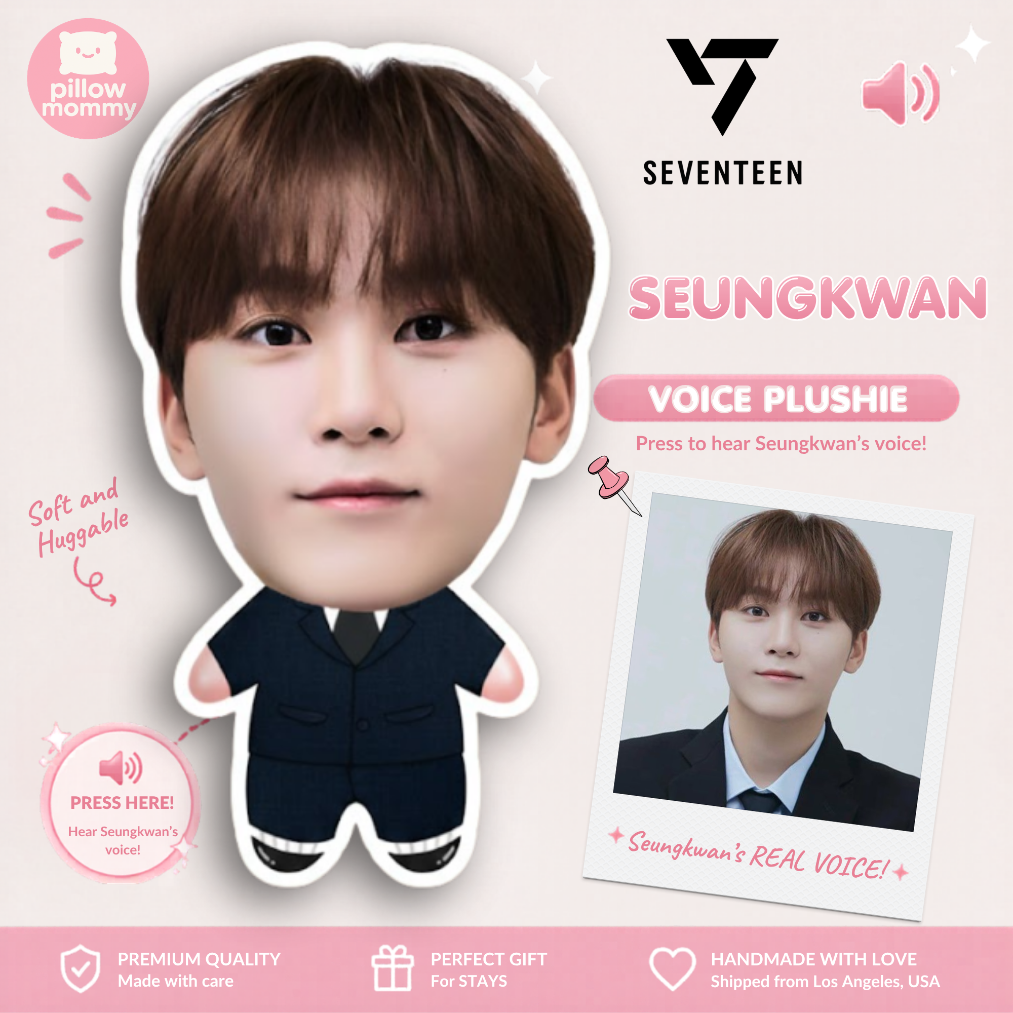 Seventeen💎 Seungkwan Talking Plushie
