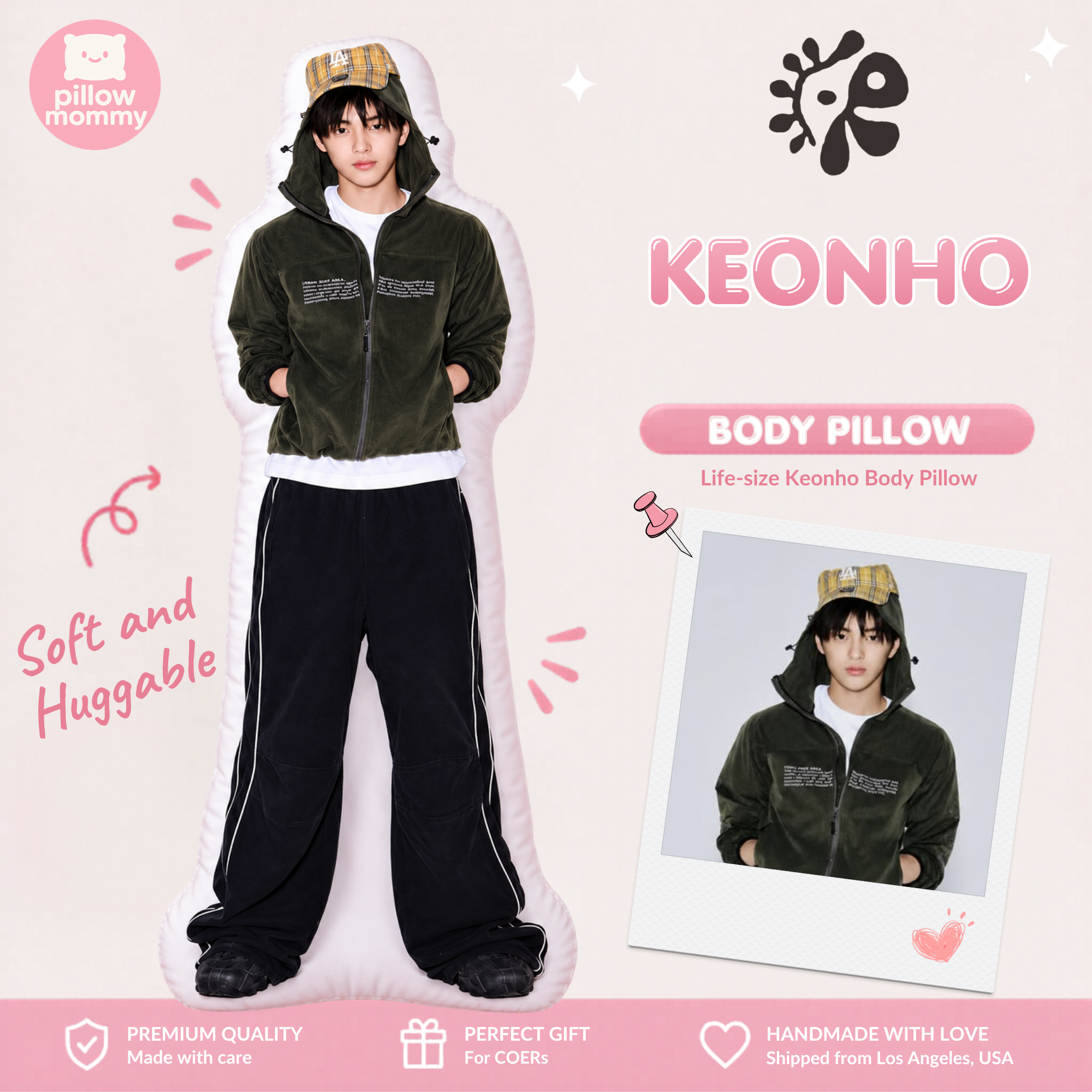 CORTIS Keonho Casual Hoodie Life-Size Body Pillow