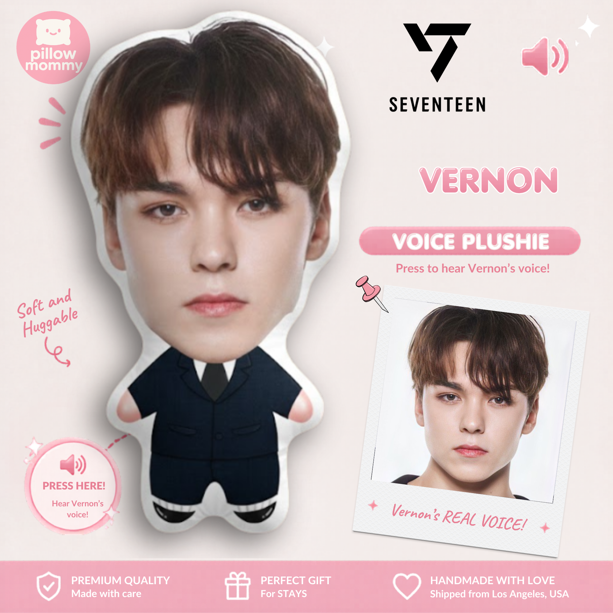 Seventeen💎 Vernon Talking Plushie
