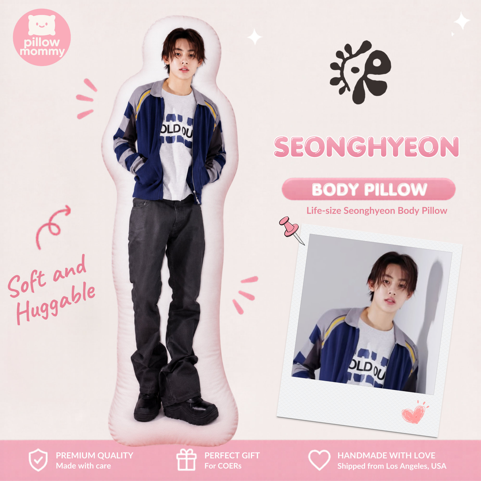 CORTIS Seonghyeon Blue Track Jacket Life-Size Body Pillow