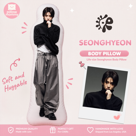 CORTIS Seonghyeon Black Turtleneck Life-Size Body Pillow