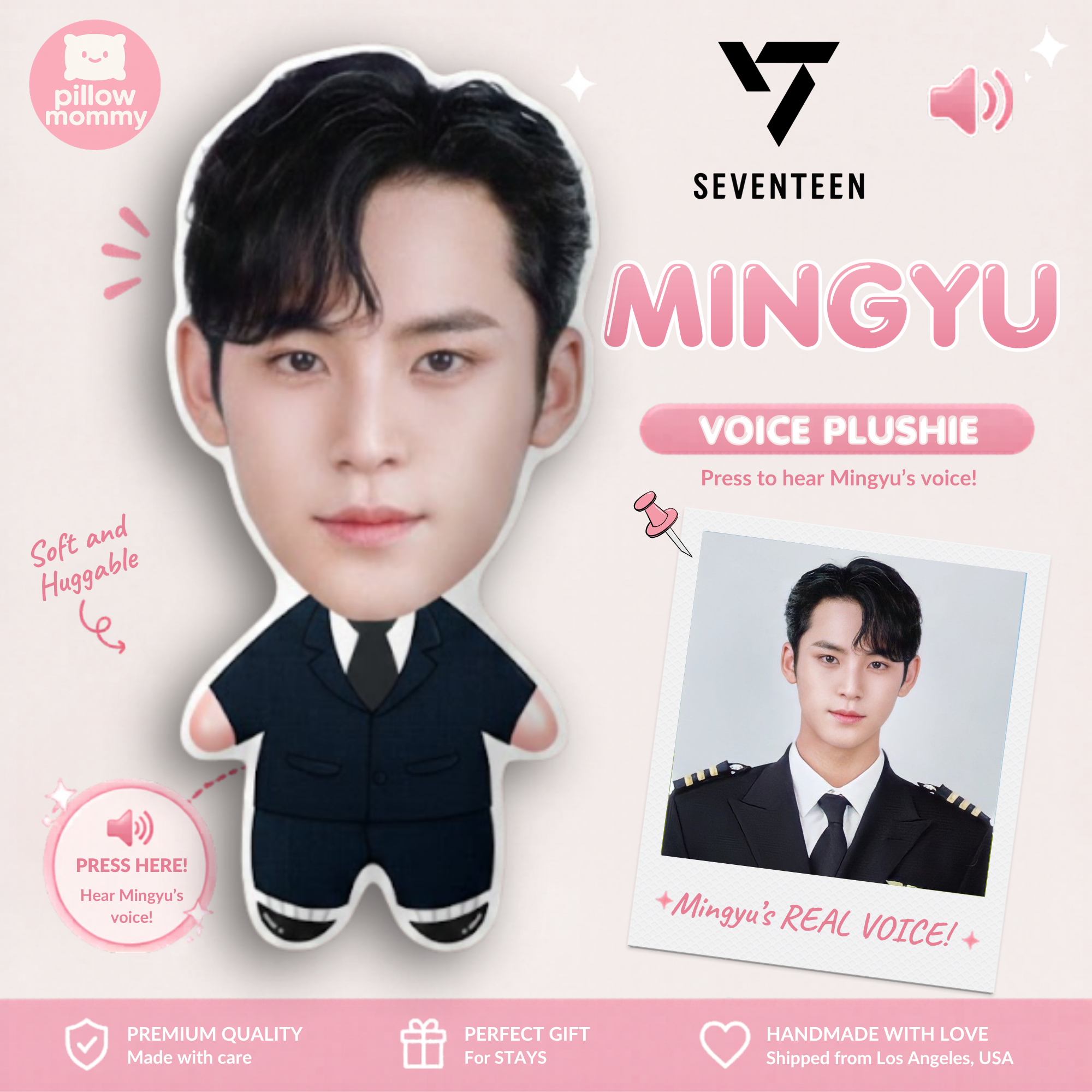 Seventeen💎 Mingyu Talking Plushie