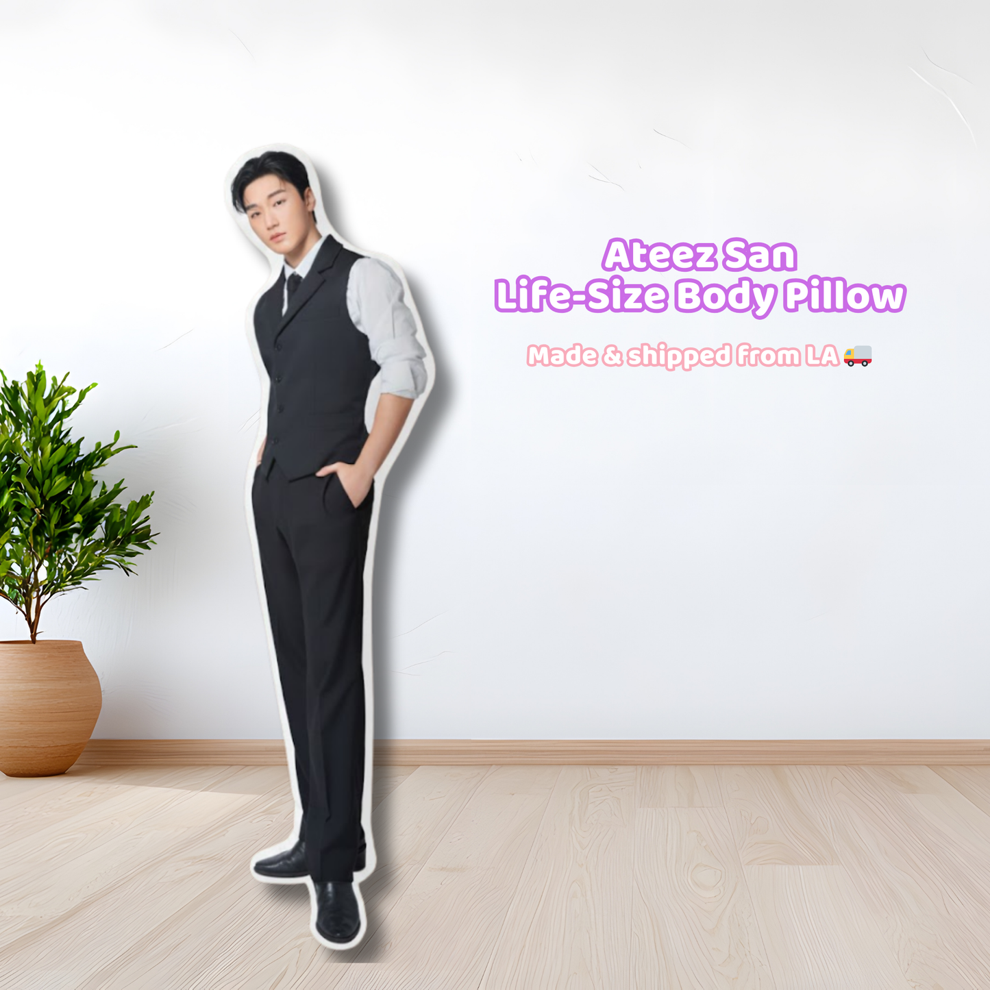 Ateez San Life-Size Body Pillow