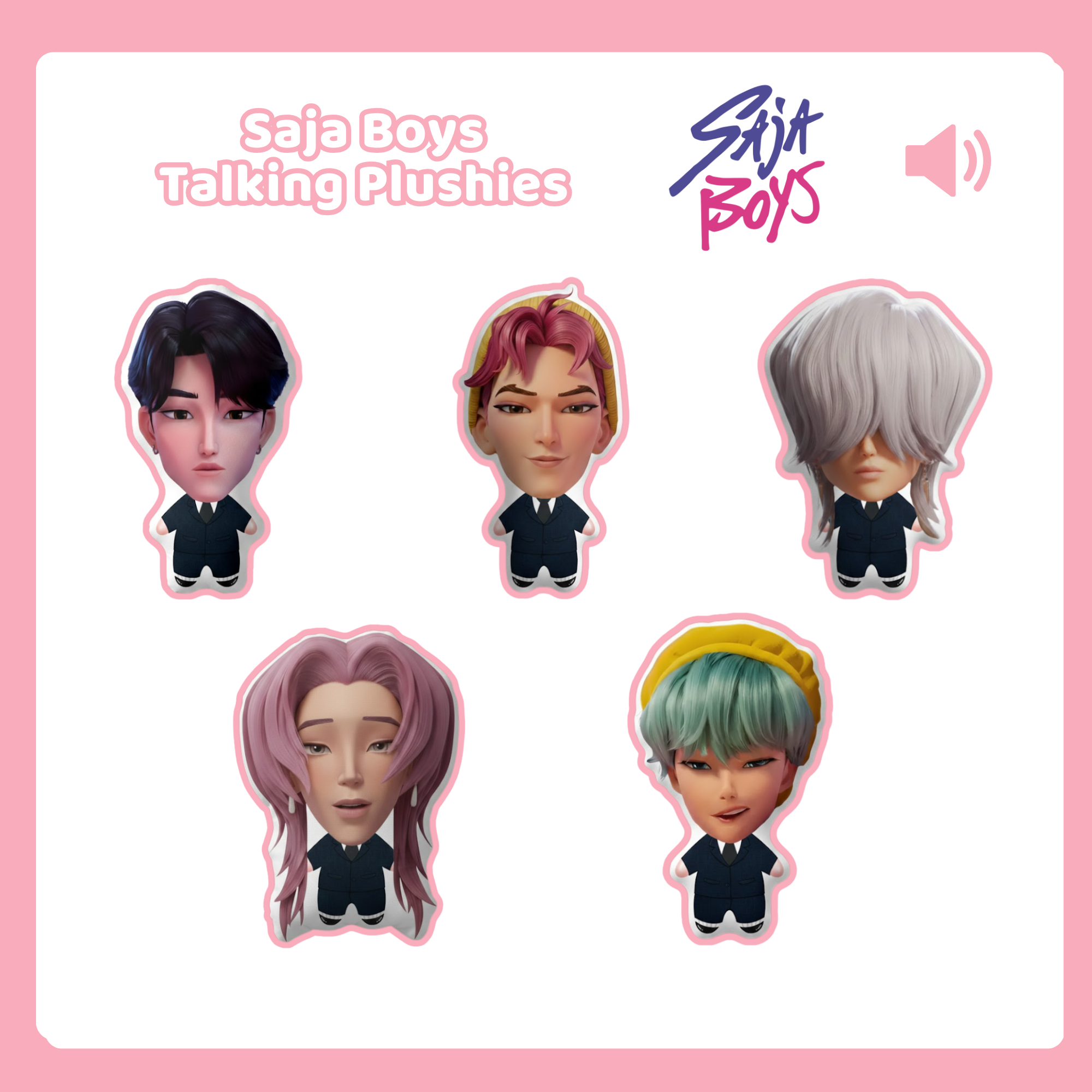 Saja Boys Abby Talking Plushie