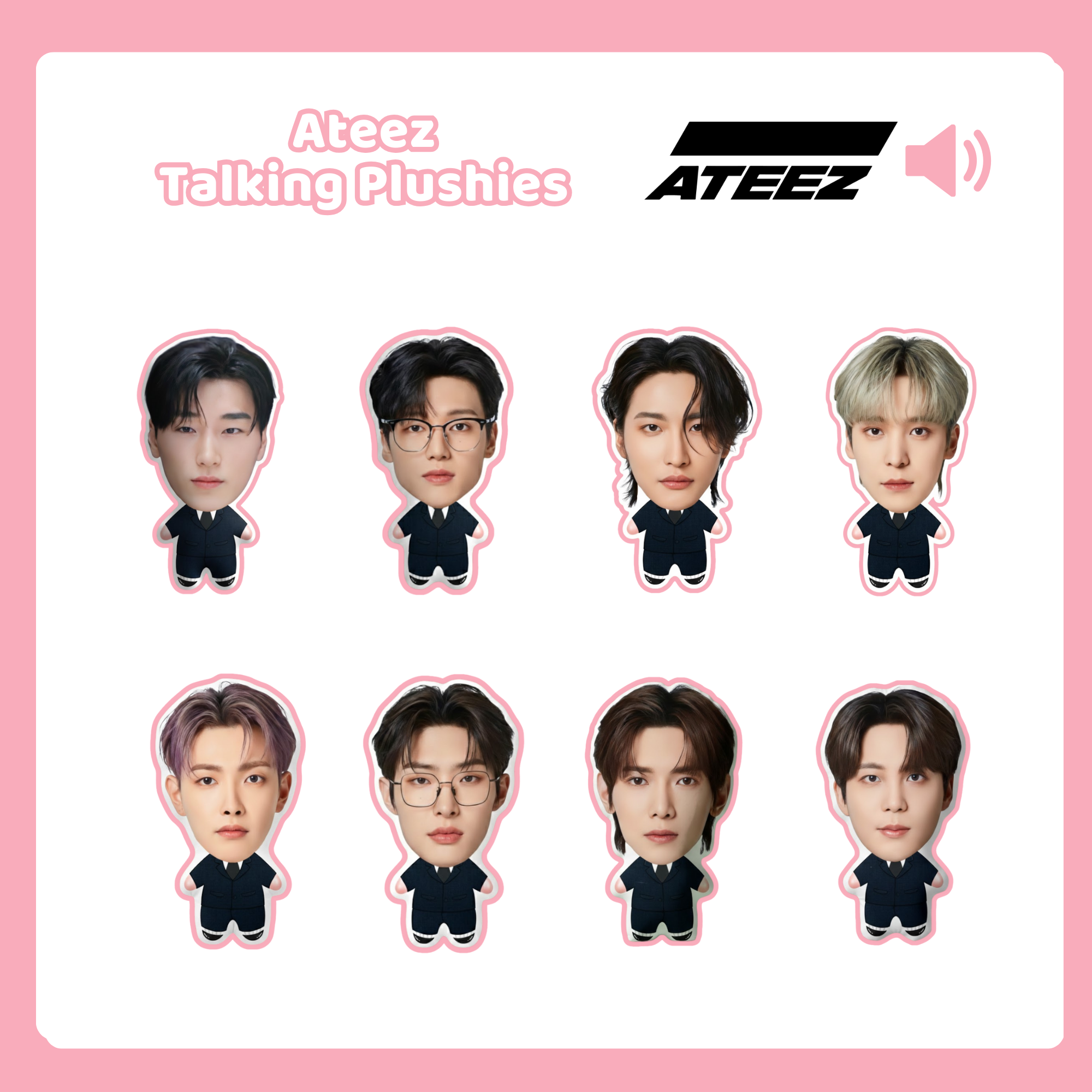 Ateez San Talking Plushie