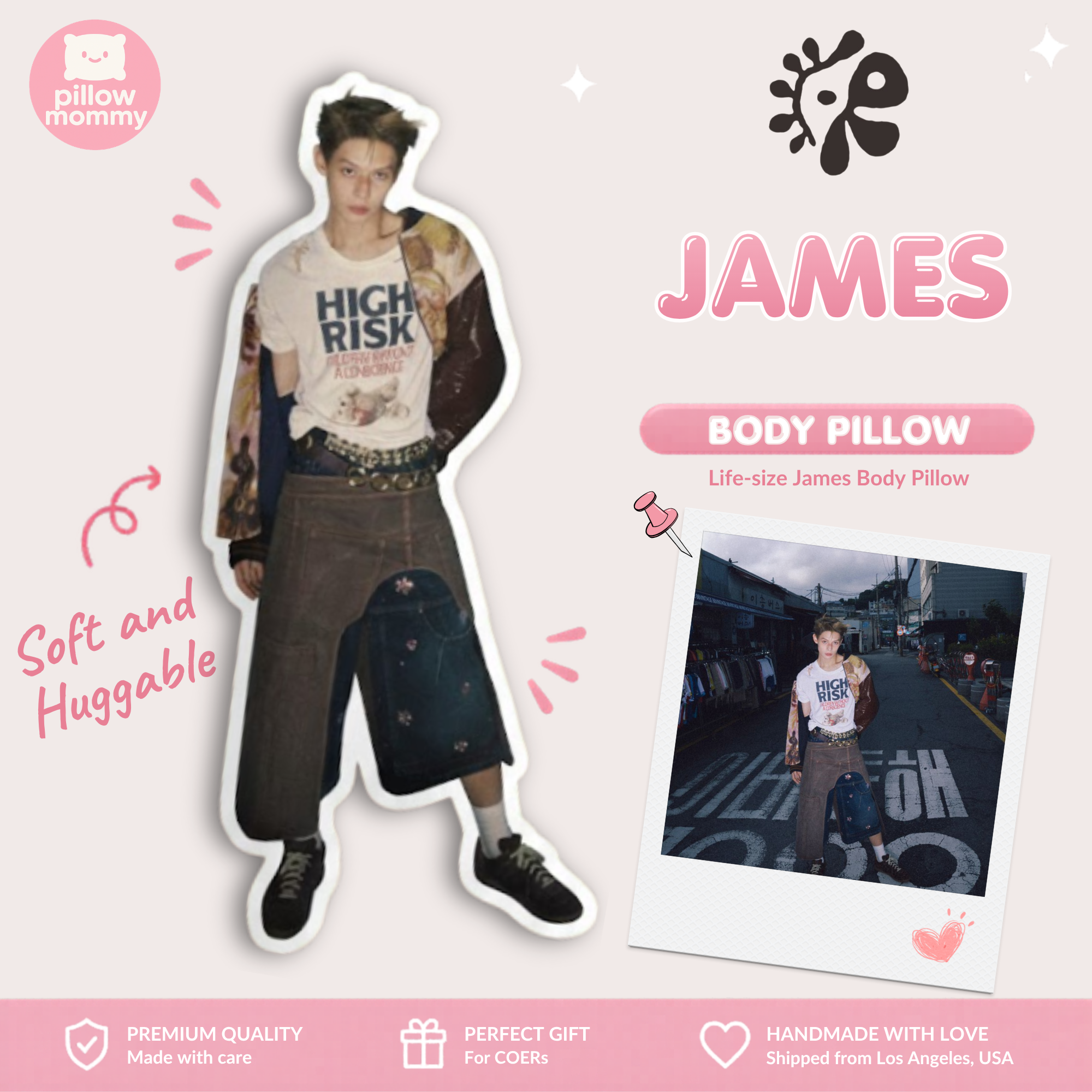 Cortis  James Life-Size Body Pillow
