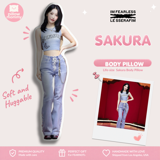 Le Sserafim Sakura Life-Size Body Pillow