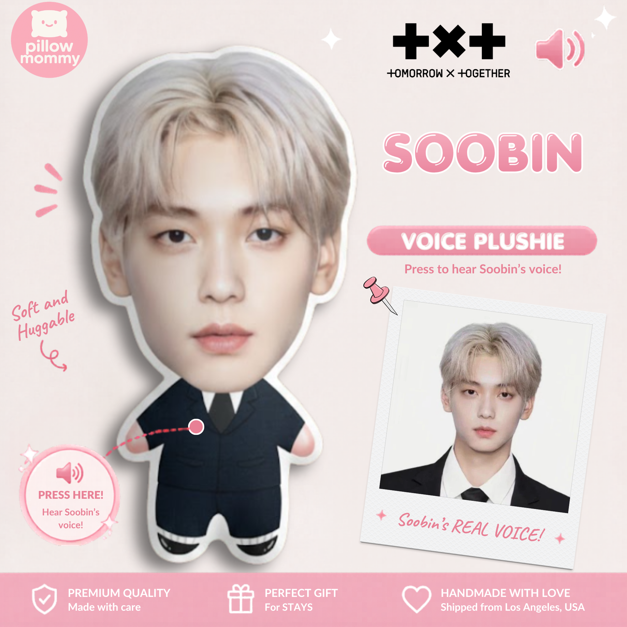 TXT Soobin Talking Plushie