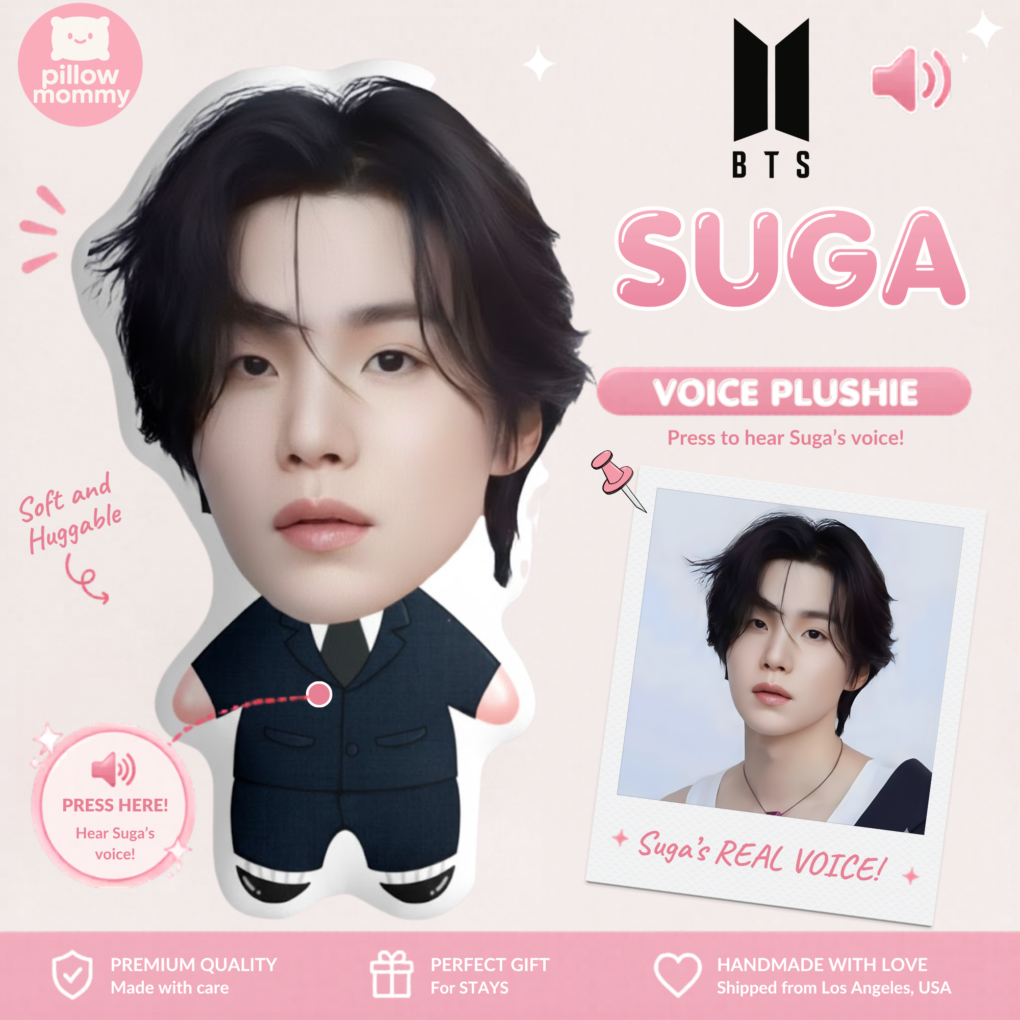 BTS💜 Suga Talking Plushie