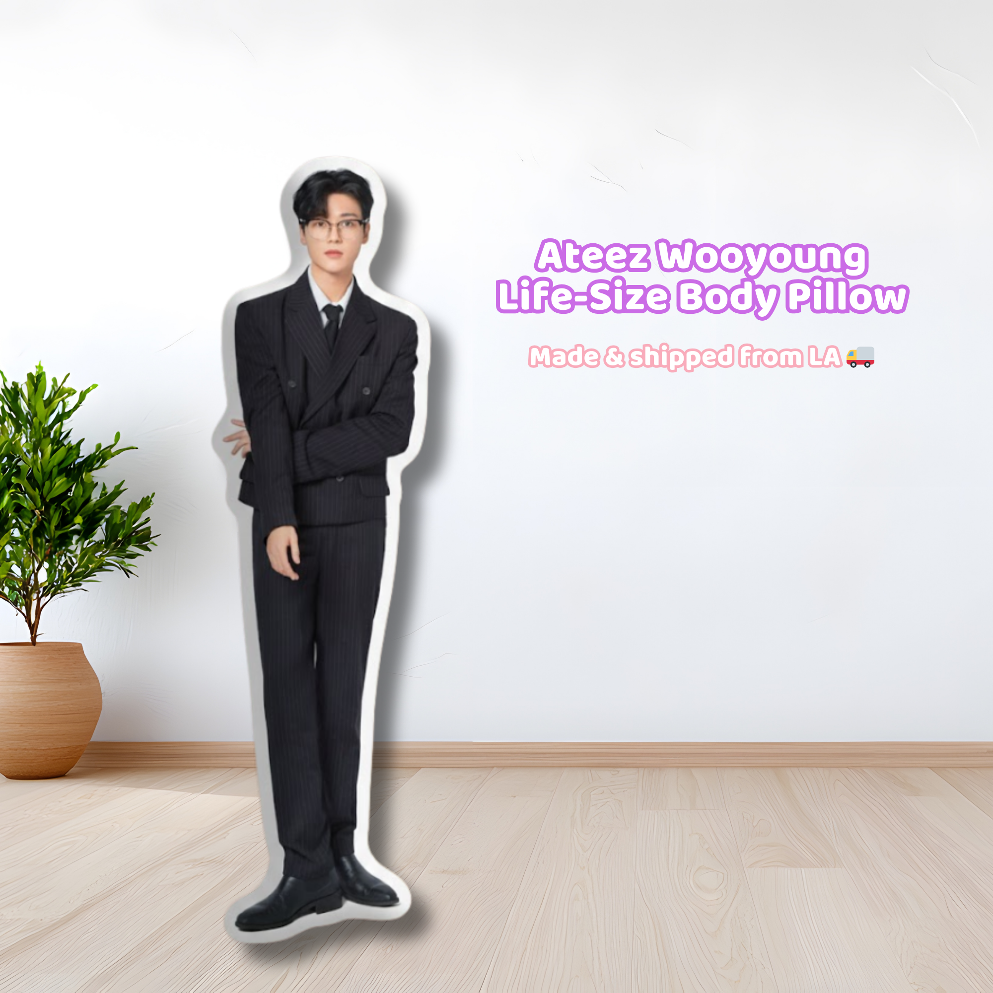 Ateez Wooyoung Life-Size Body Pillow