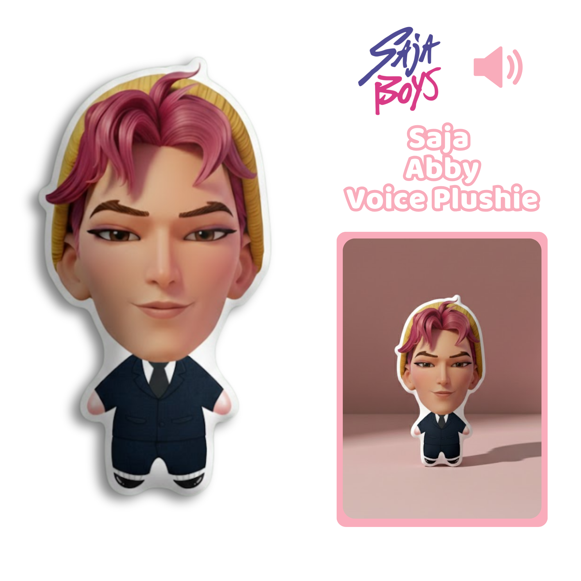 Saja Boys Abby Talking Plushie