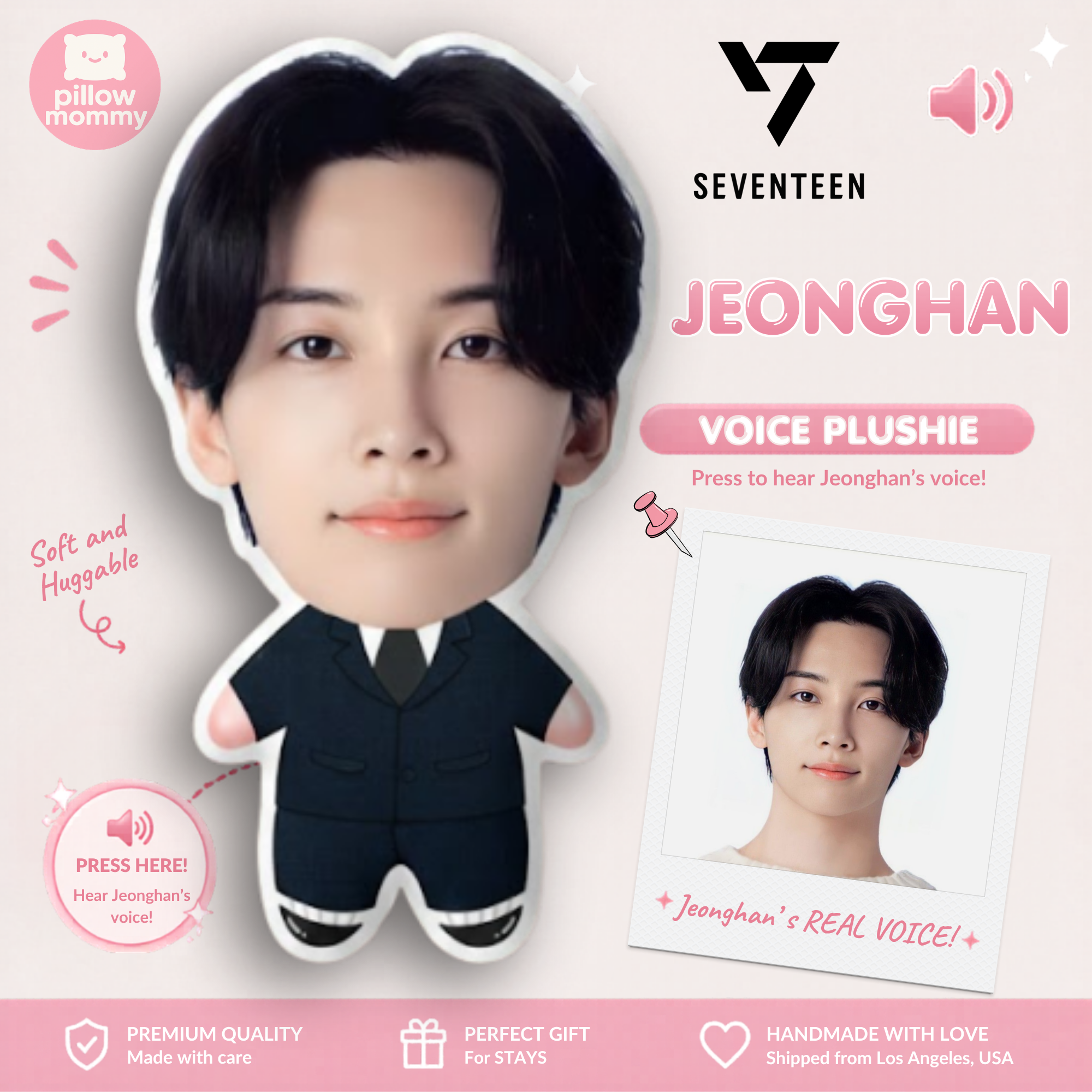 Seventeen💎 Jeonghan Talking Plushie