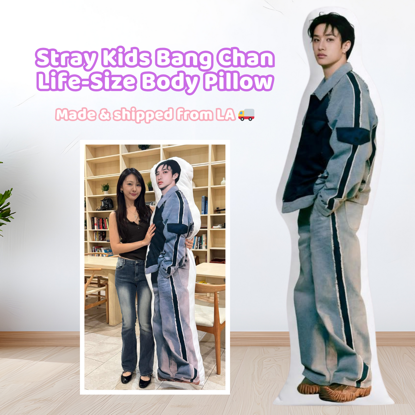 Stray Kids Bang Chan Life-Sized Body Pillow
