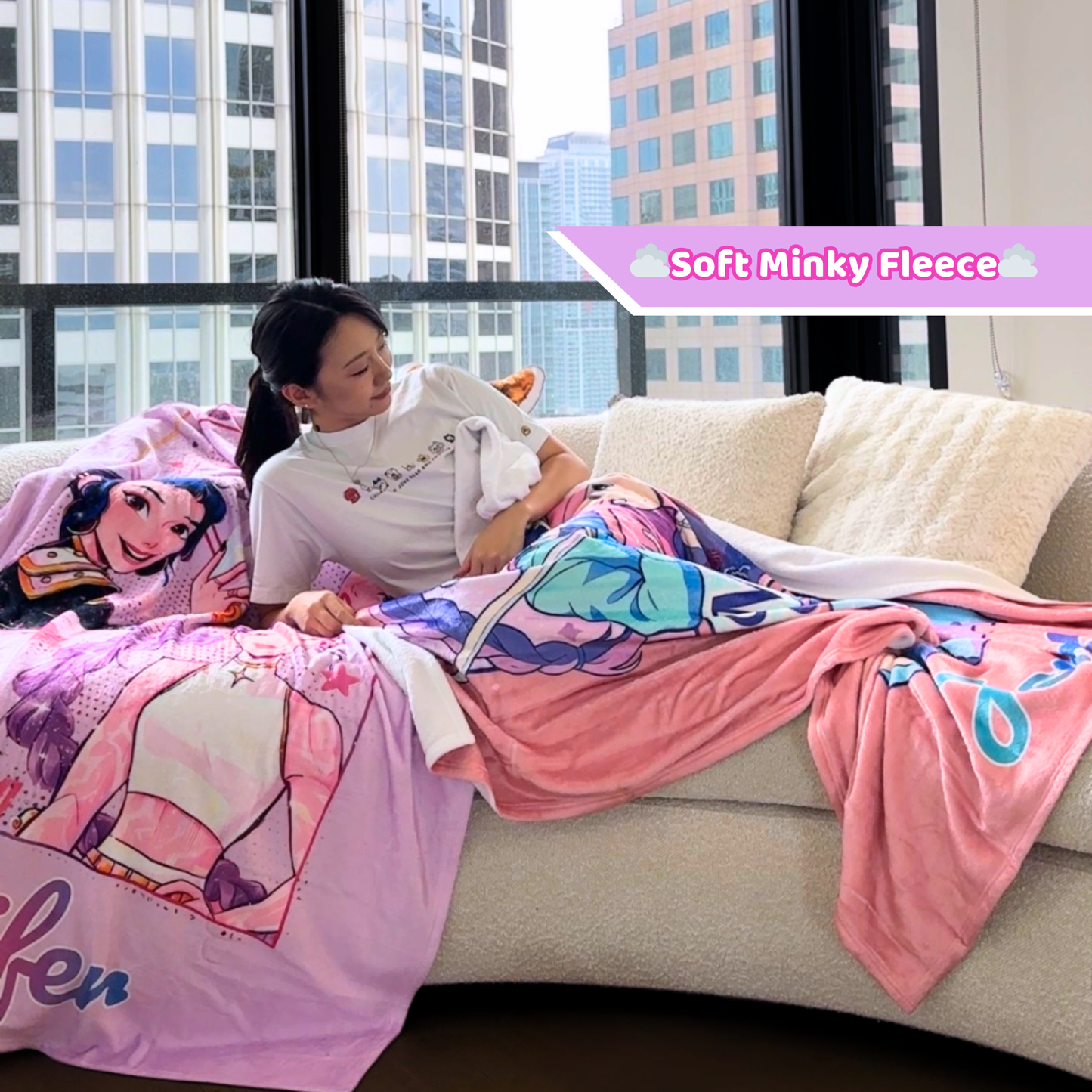 Personalized K-Pop Demon Hunters Throw Blanket