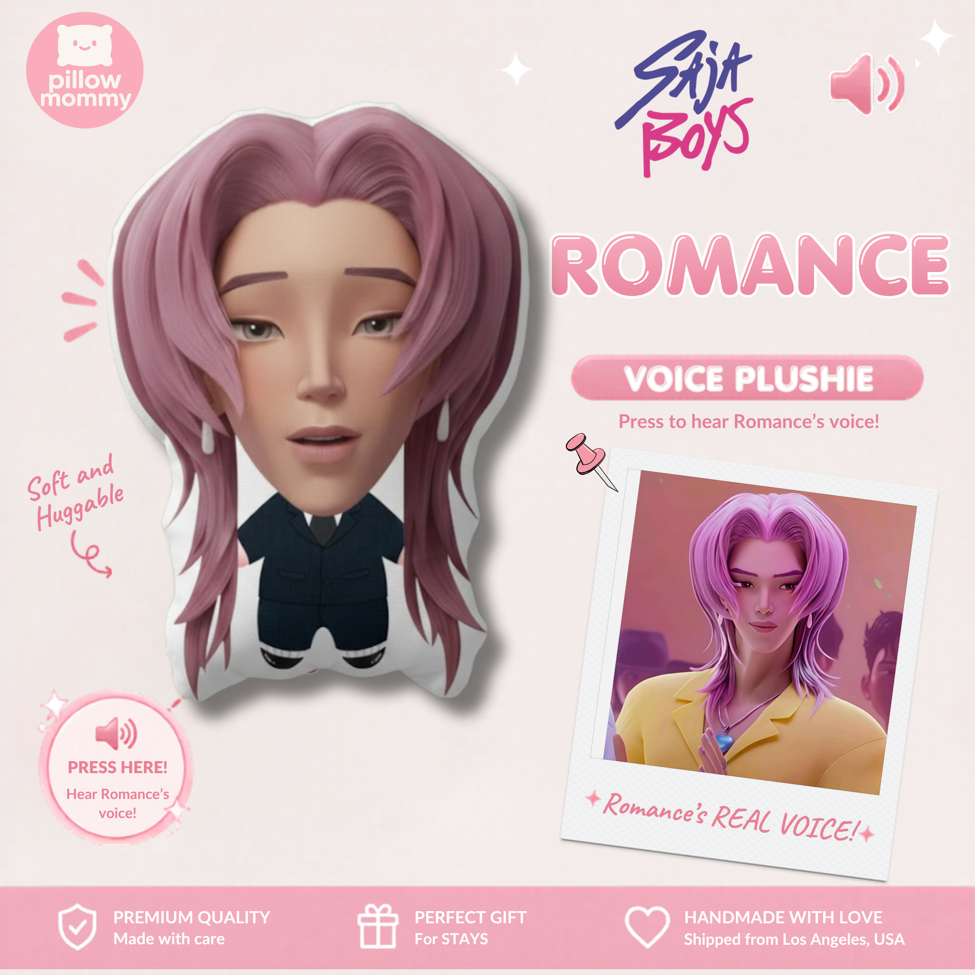 Saja Boys Romance Talking Plushie