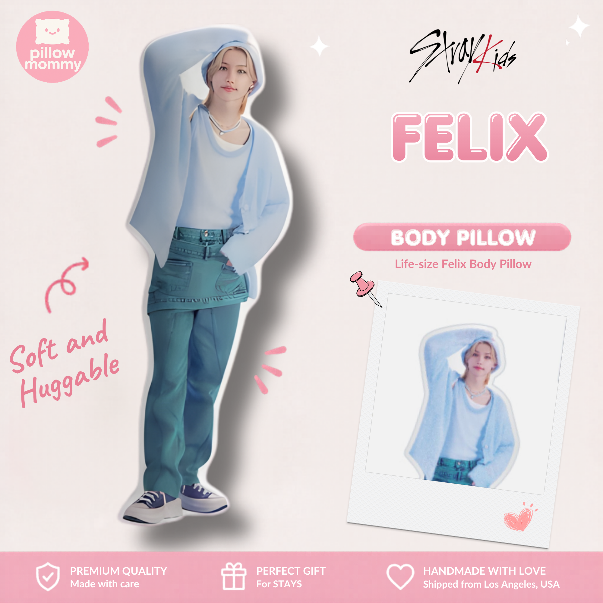 Stray Kids Felix Life-Size Body Pillow