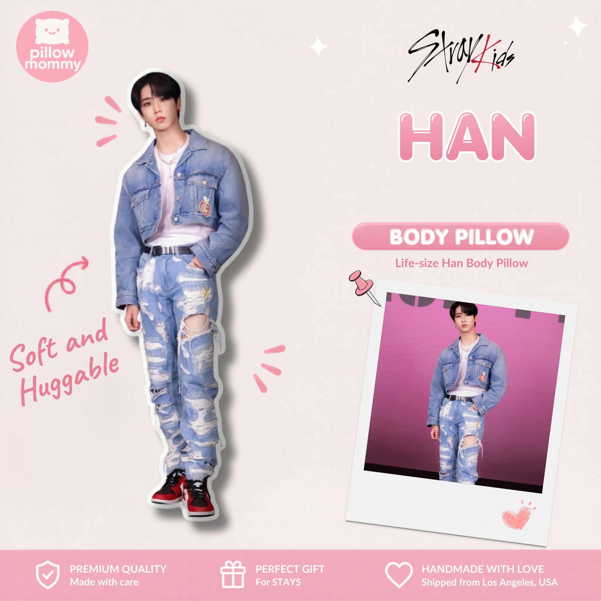 Stray Kids Han Life-Size Body Pillow