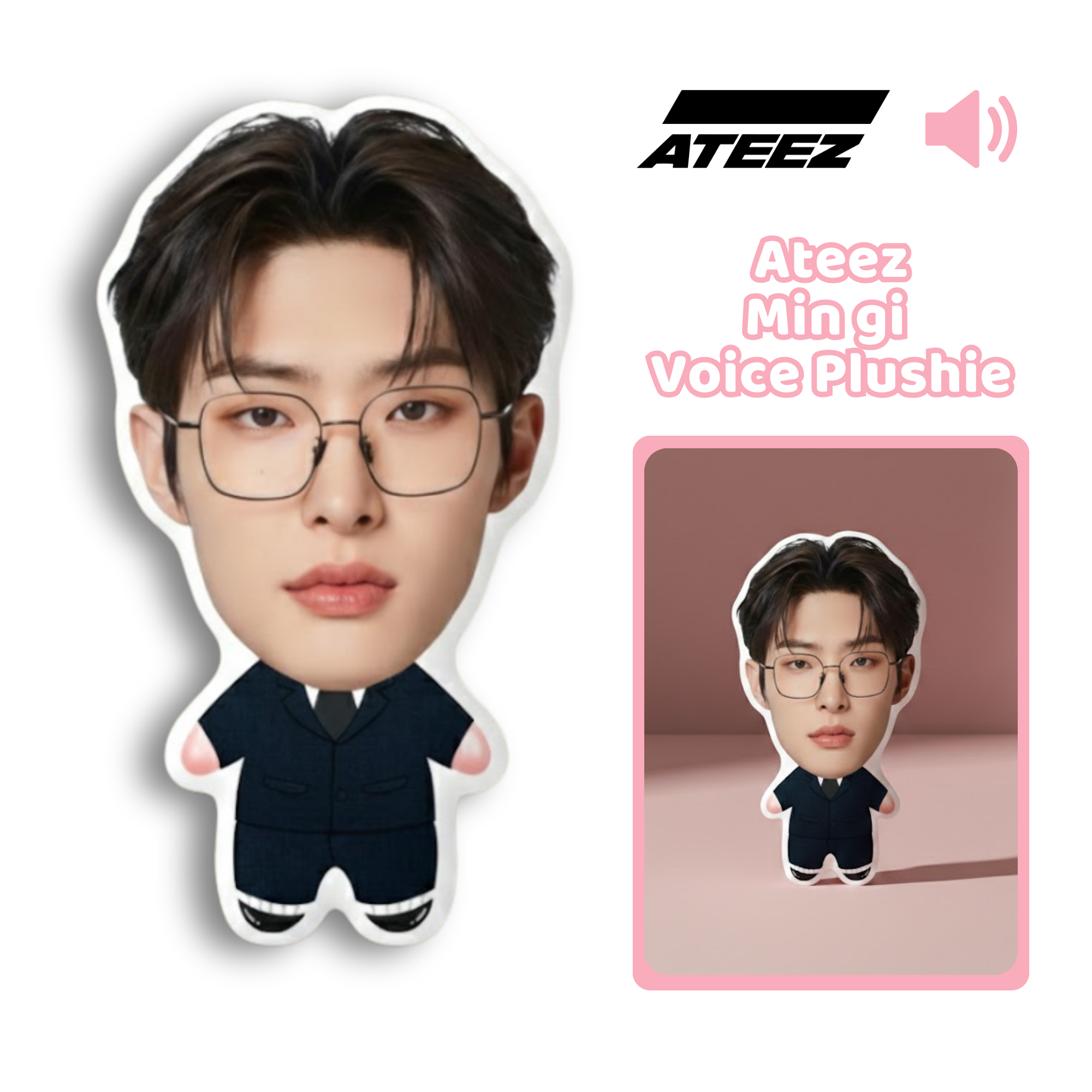 Ateez Mingi  Talking Plushie