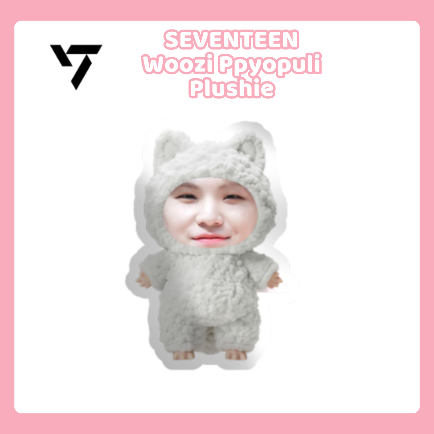 SEVENTEEN Woozi Ppyopuli Plushie
