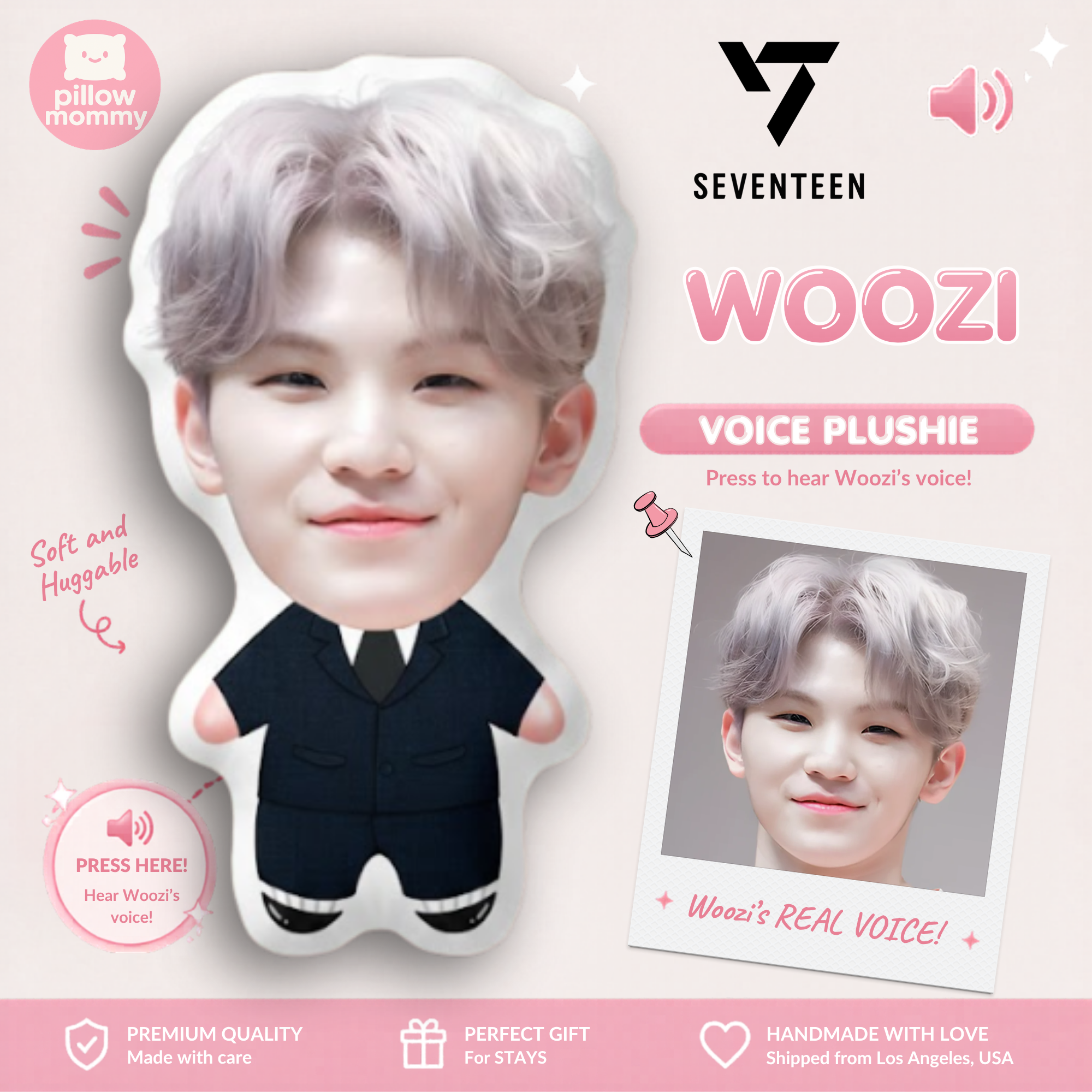 Seventeen💎 Woozi Talking Plushie