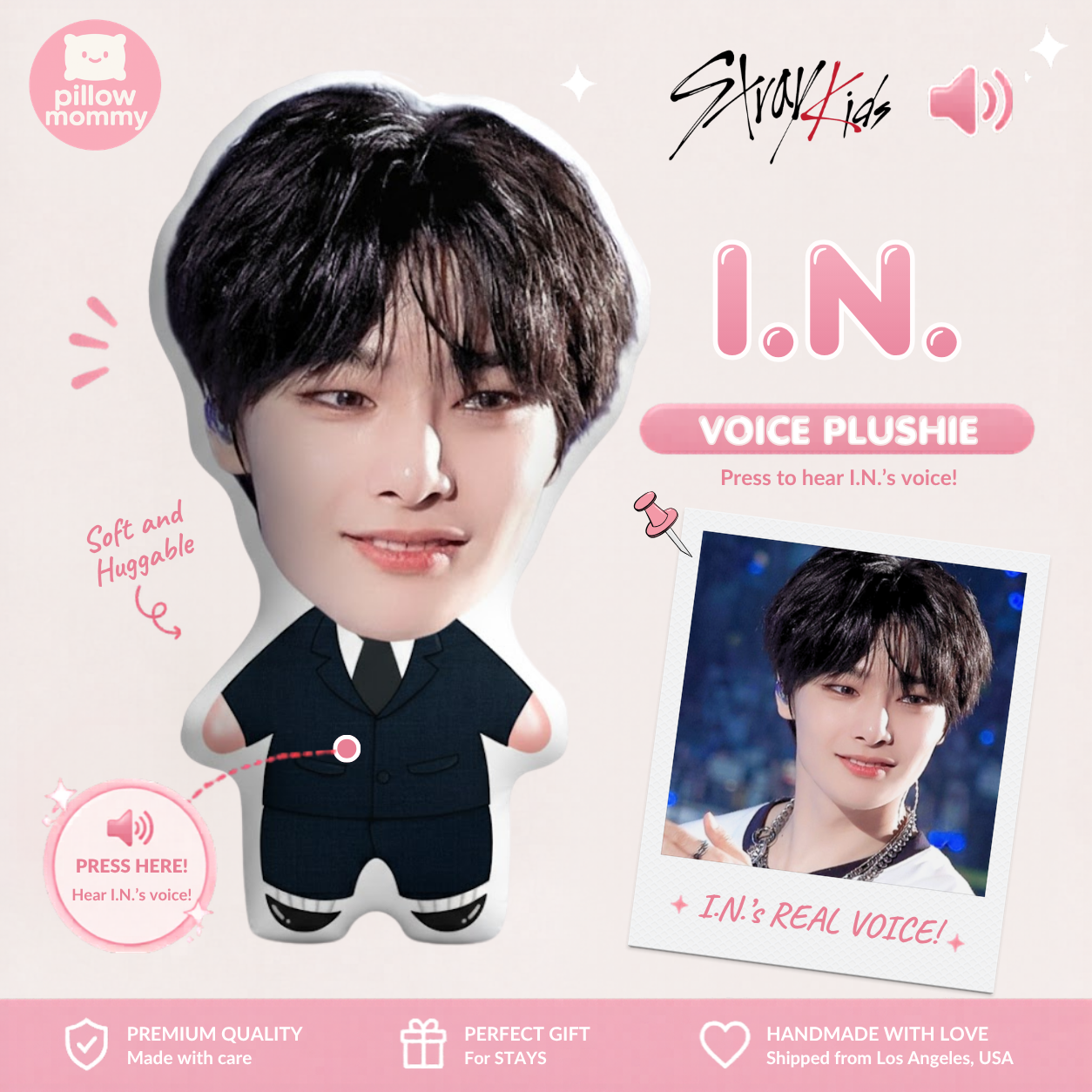 Stray Kids I.N. Talking Plushie