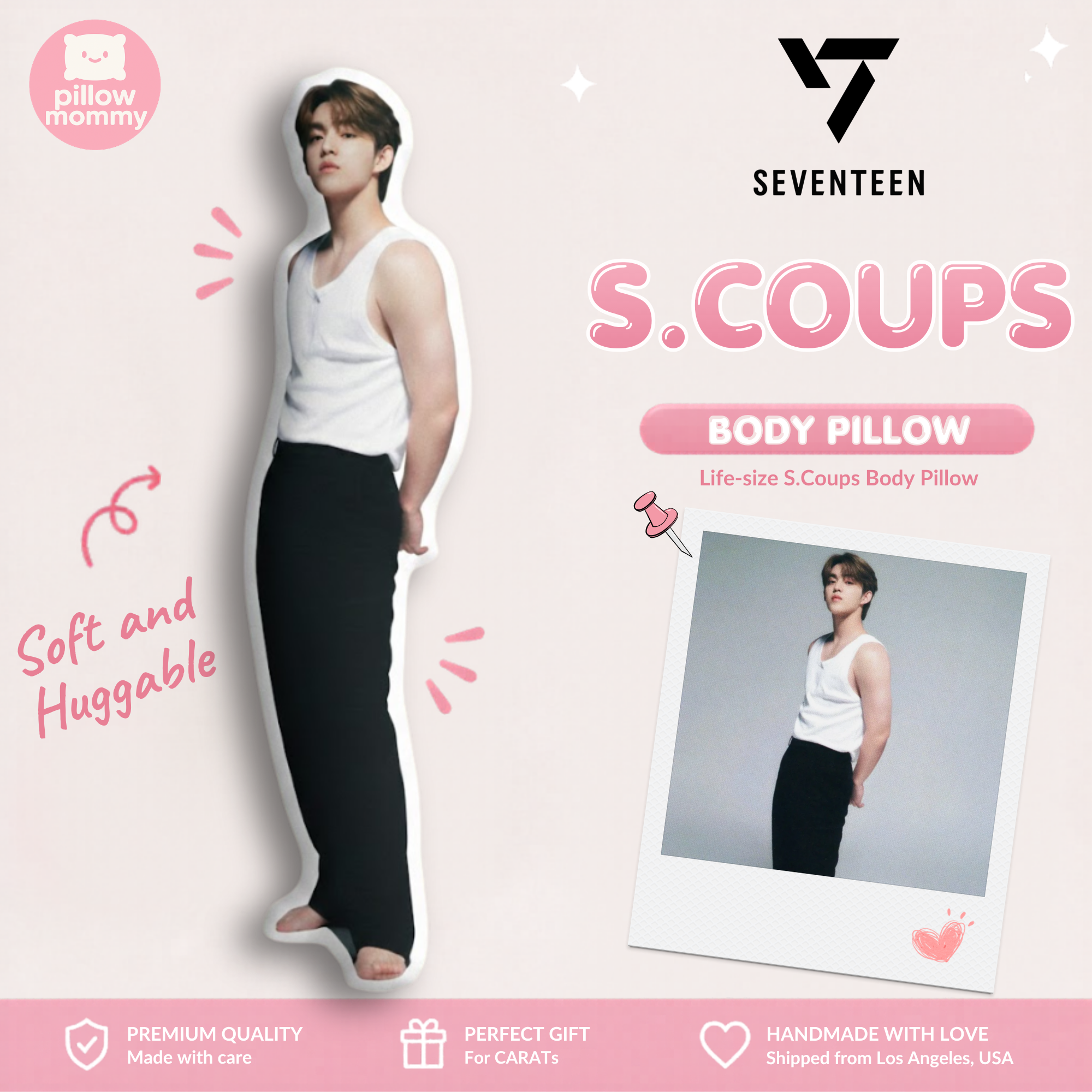 Seventeen SCoups Life-Size Body Pillow