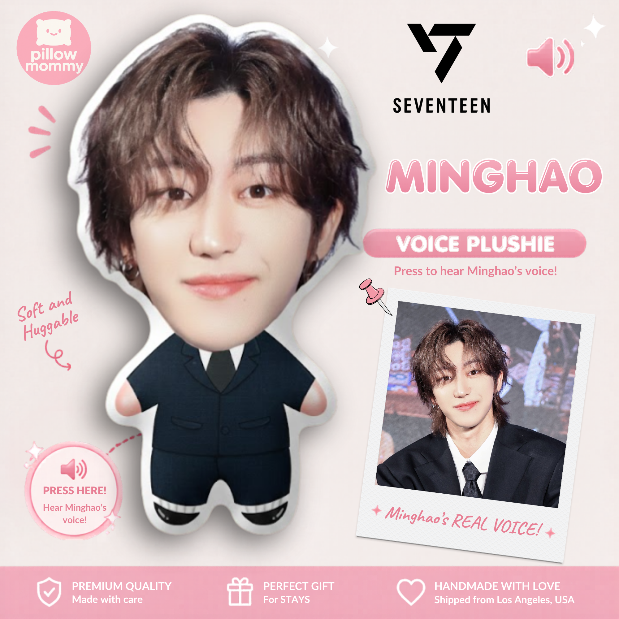 Seventeen💎 The8 Minghao Talking Plushie