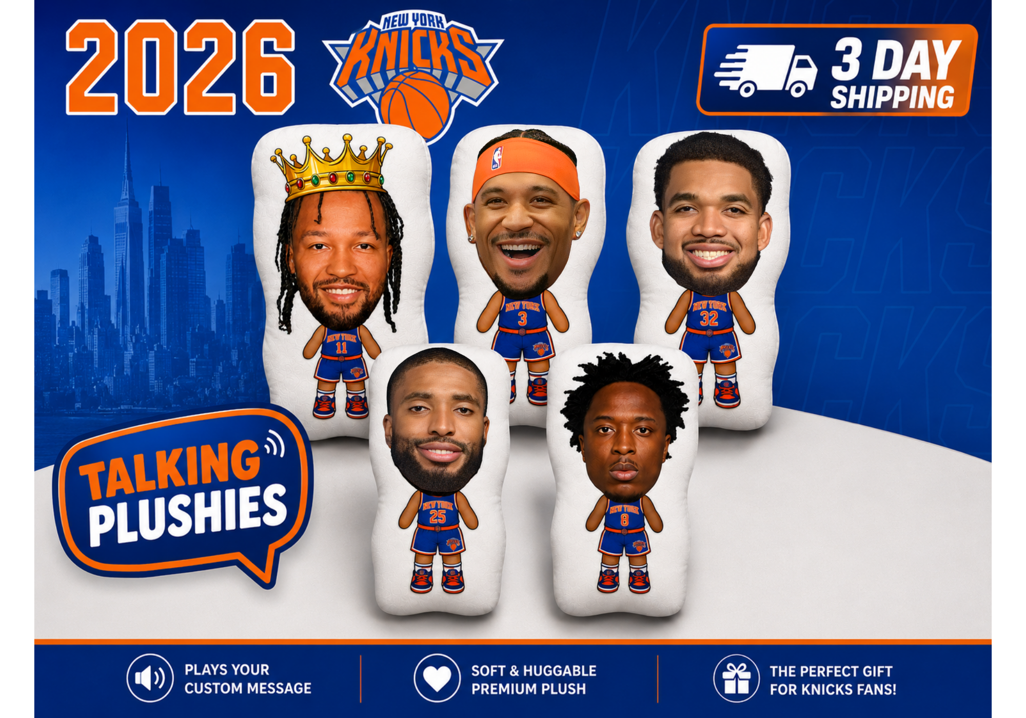 2026 Knicks Talking Dolls Set