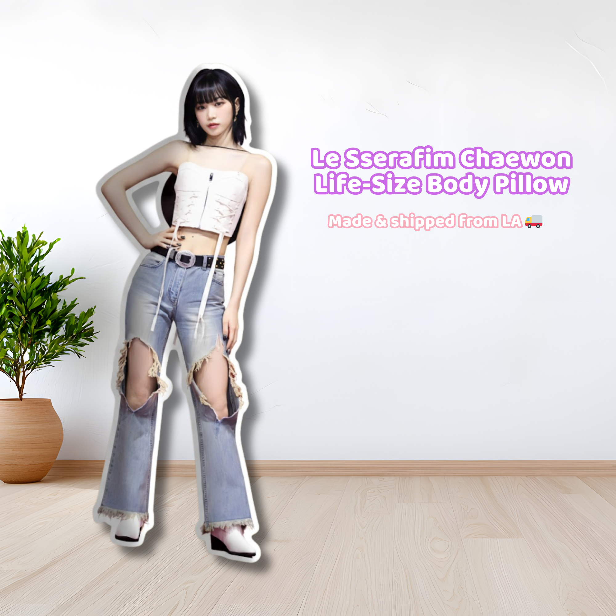 Le Sserafim キムチェウォンクッション Le Sserafim Chaewon Life-Size Body Pillow – PillowMommy