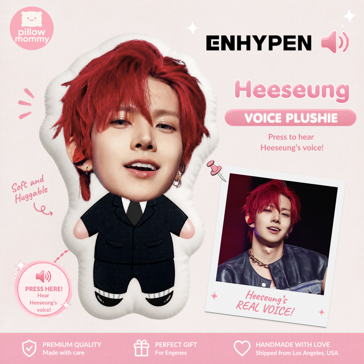 Enhypen Heeseung Talking Plushie v2