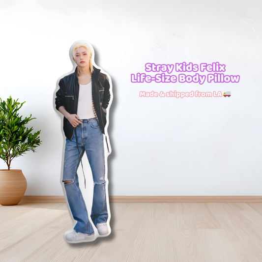 Stray Kids Felix Black Top Life-Size Body Pillow