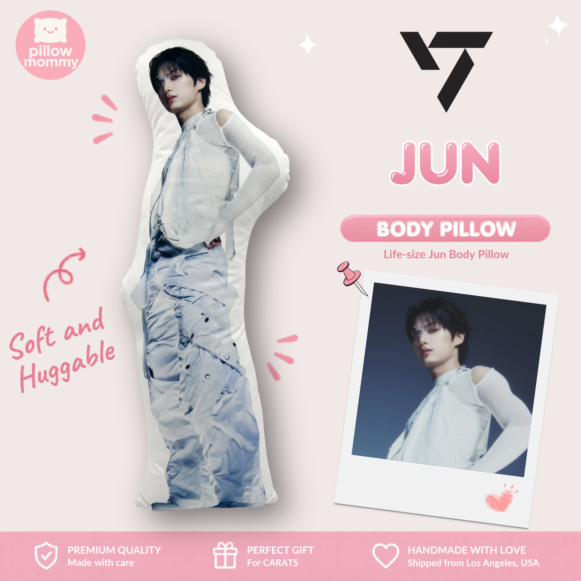 SEVENTEEN Jun Happy Burstday Life-Size Body Pillow
