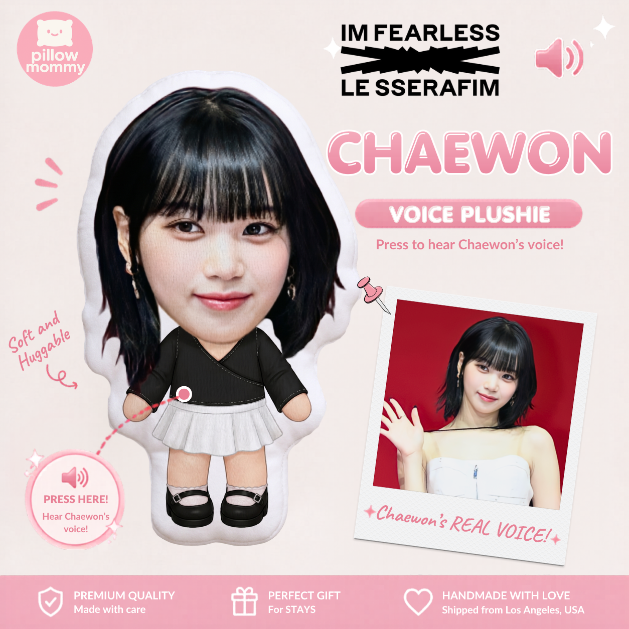 Le Sserafim Chaewon Talking Plushie