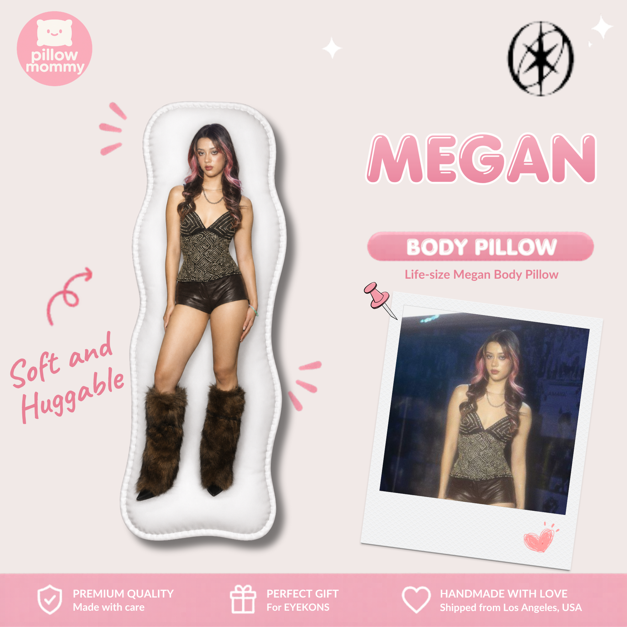 KATSEYE Megan Life-Size Body Pillow