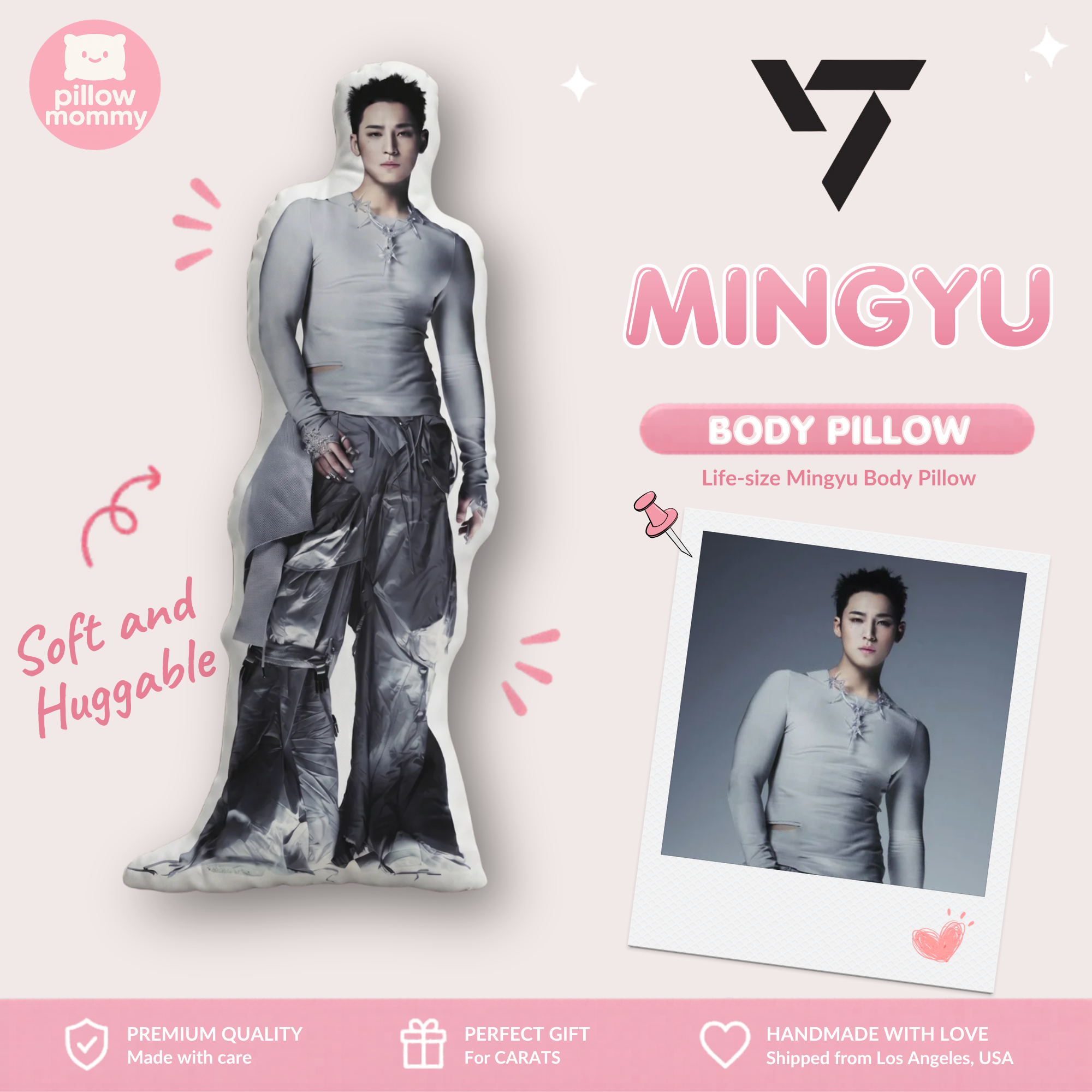 SEVENTEEN Mingyu Happy Burstday Life-Size Body Pillow