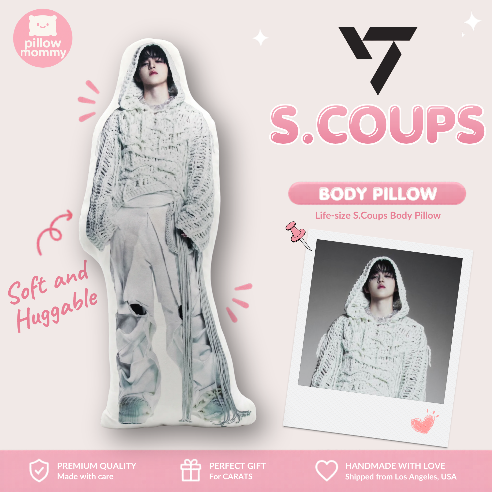 SEVENTEEN S.Coups Happy Burstday Life-Size Body Pillow