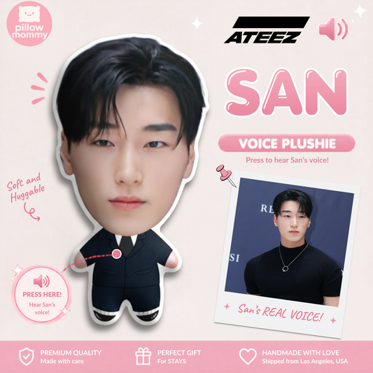 Ateez San Talking Plushie