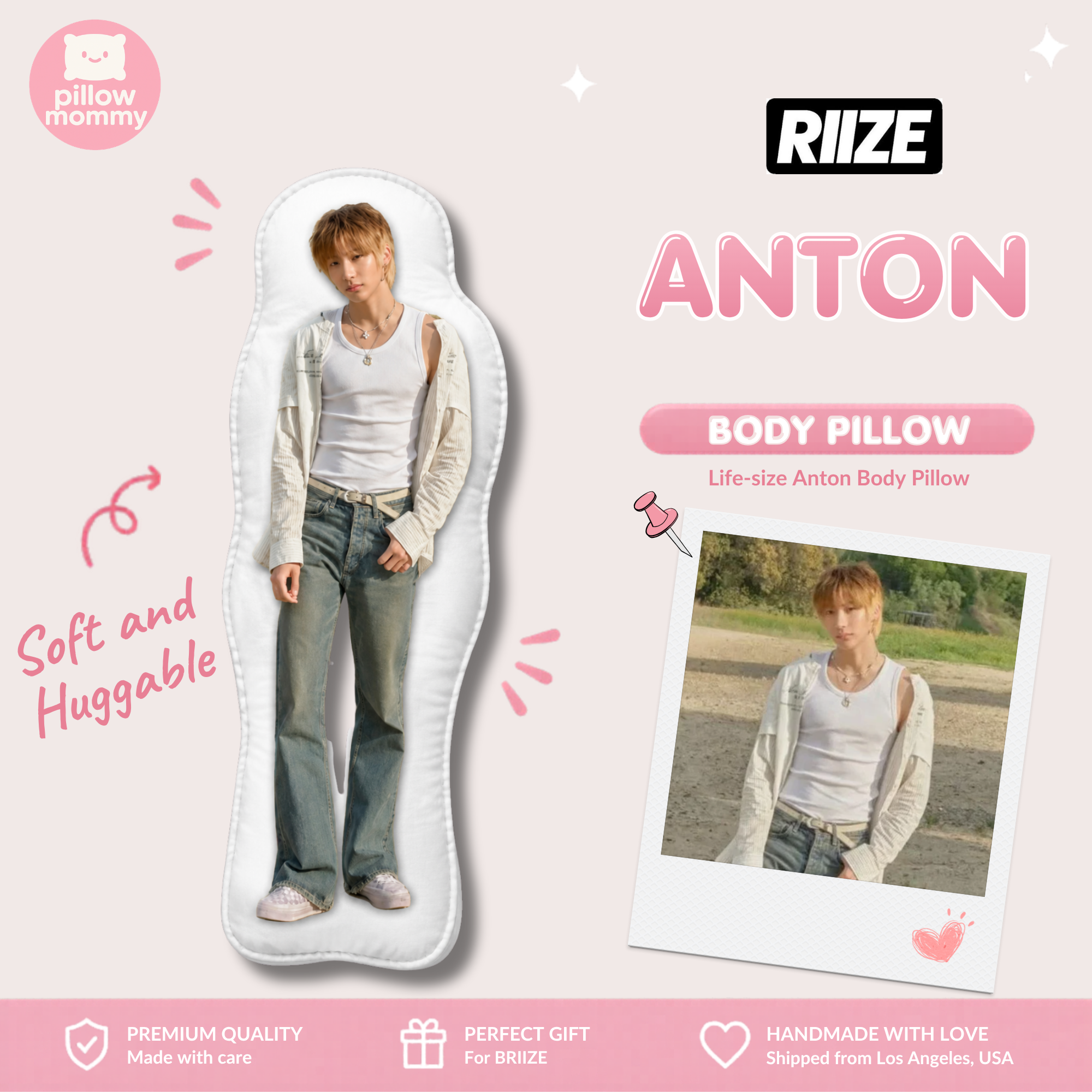 RIIZE Anton Life-Size Body Pillow