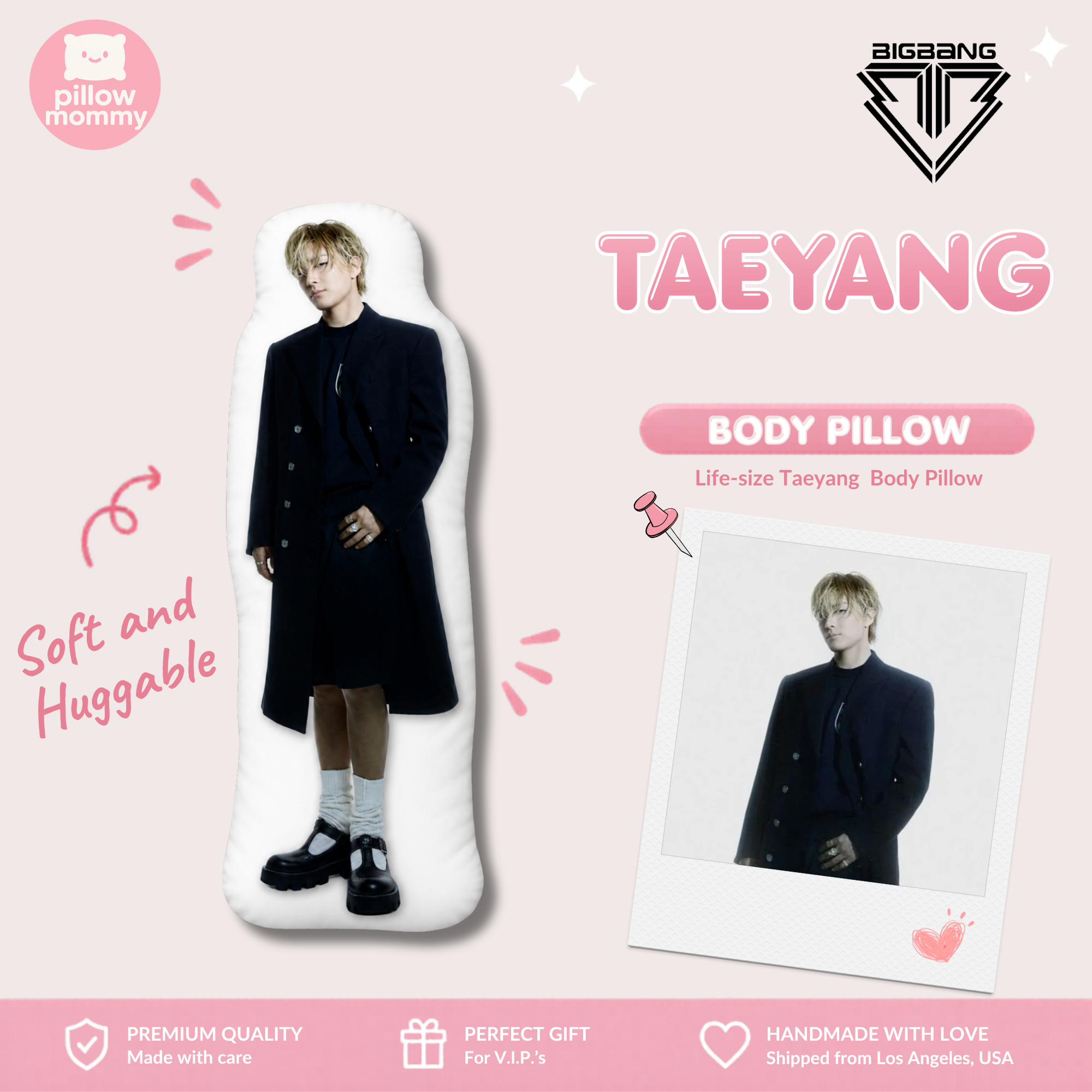 BIGBANG Taeyang Life-Size Body Pillow