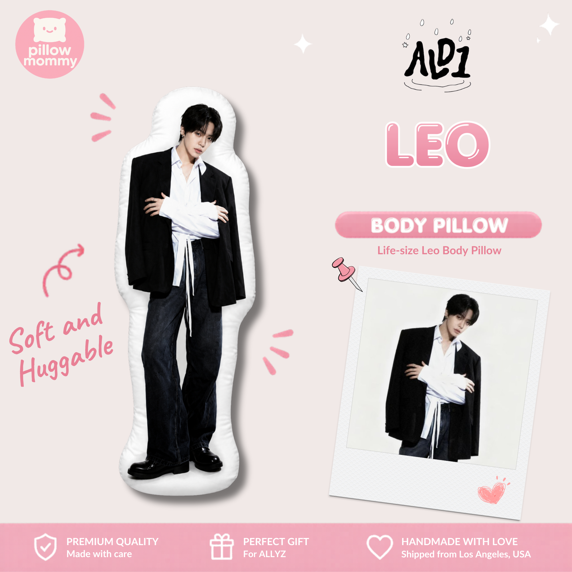 AD1 Leo Life-Size Body Pillow