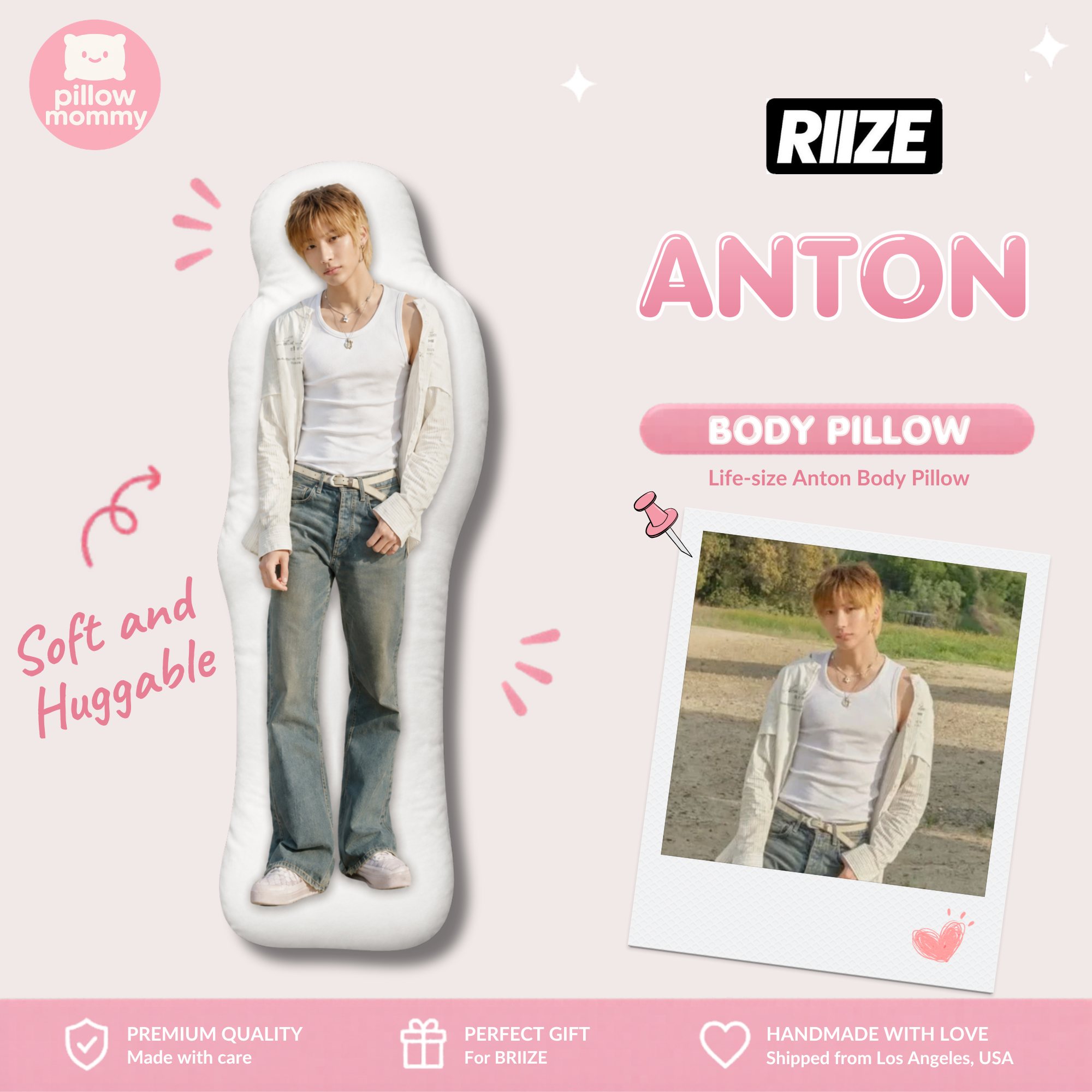 RIIZE Anton Life-Size Body Pillow