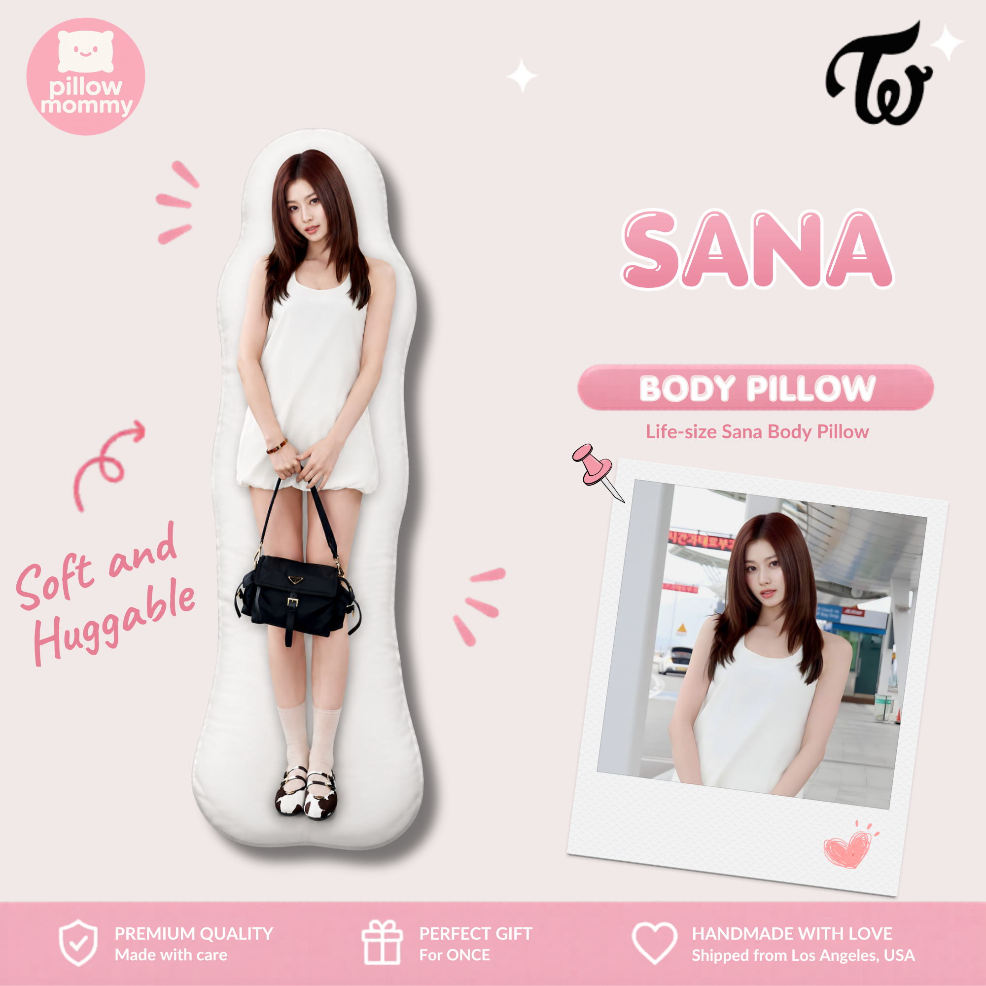 TWICE Sana Life-Size Body Pillow