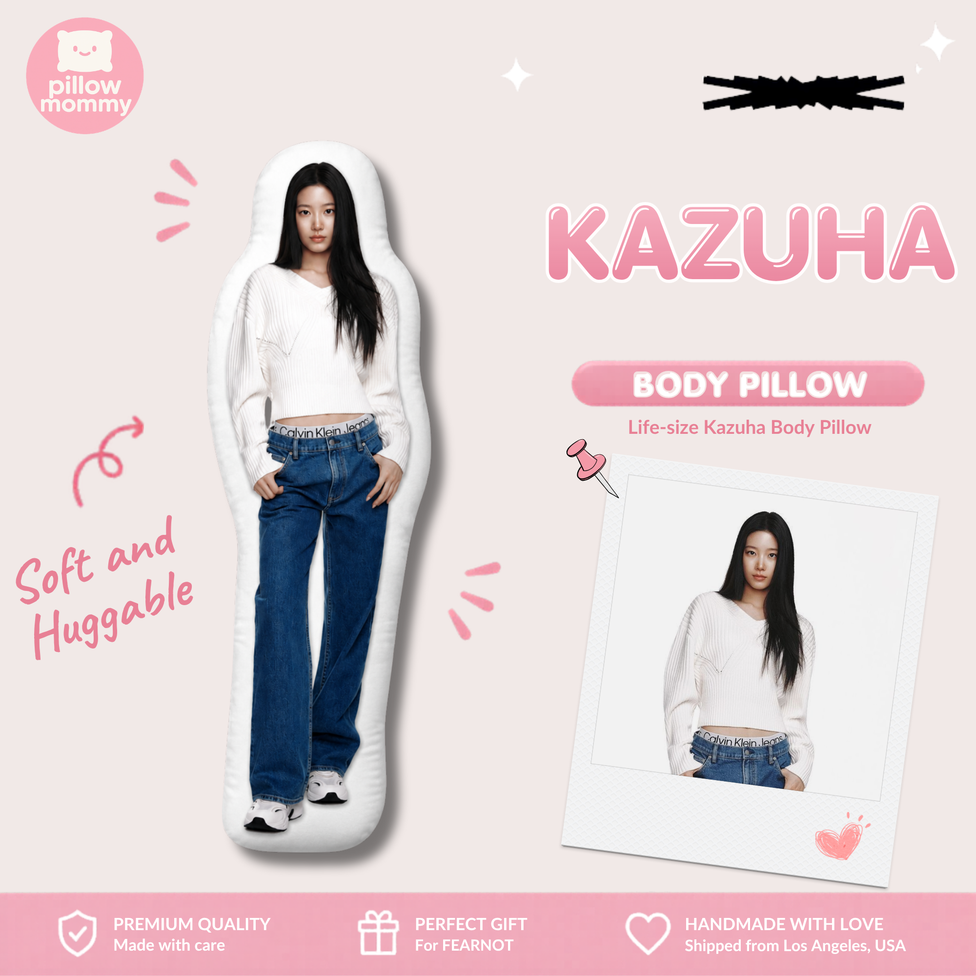 LE SSERAFIM Kazuha Life-Size Body Pillow