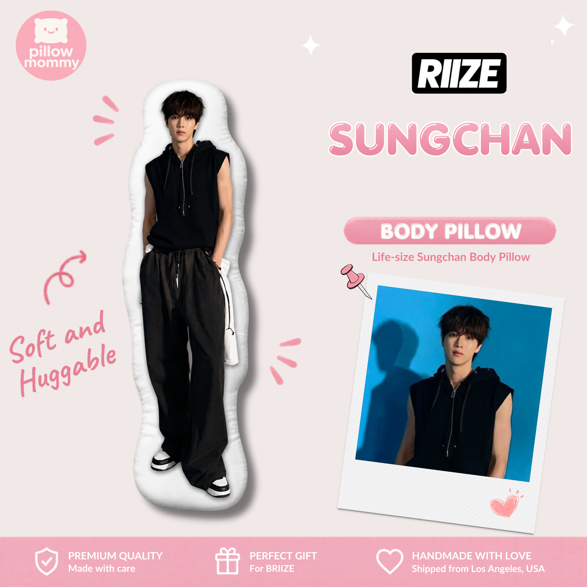 RIIZE Sungchan Life-Size Body Pillow