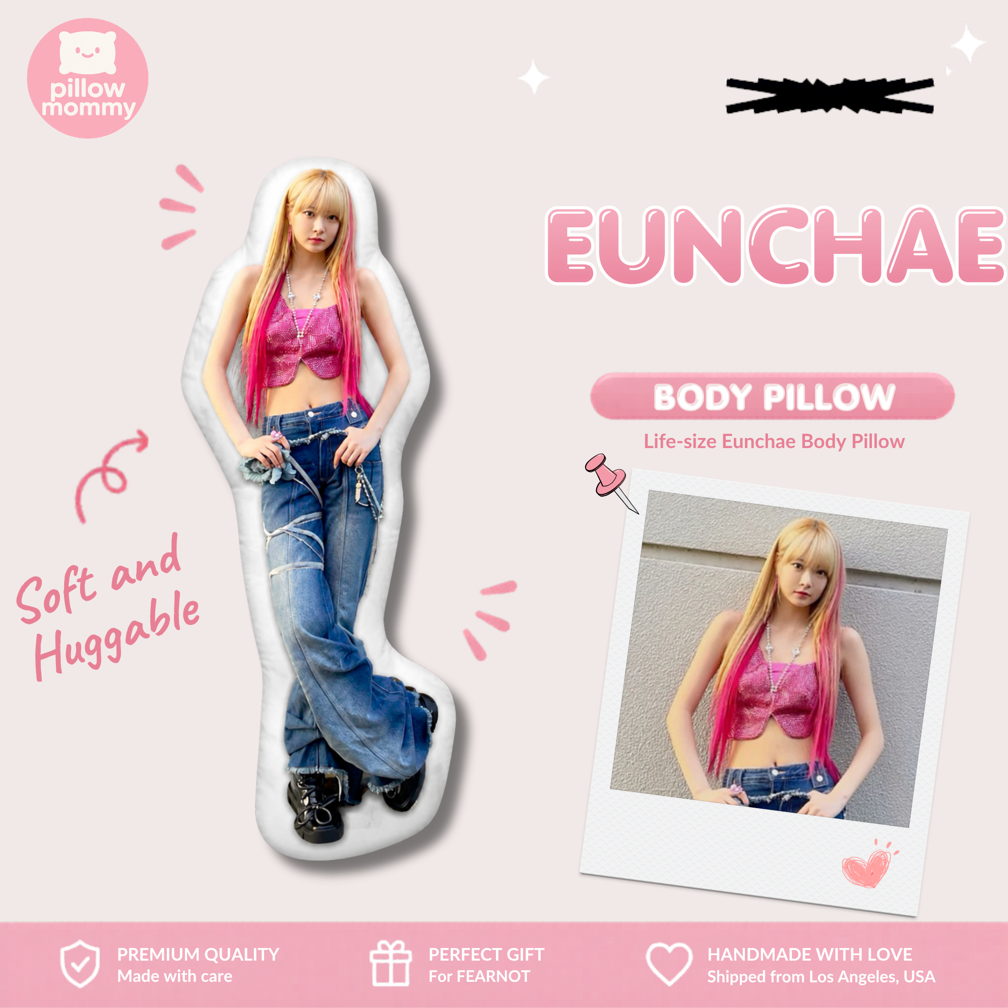 LE SSERAFIM Eunchae Life-Size Body Pillow