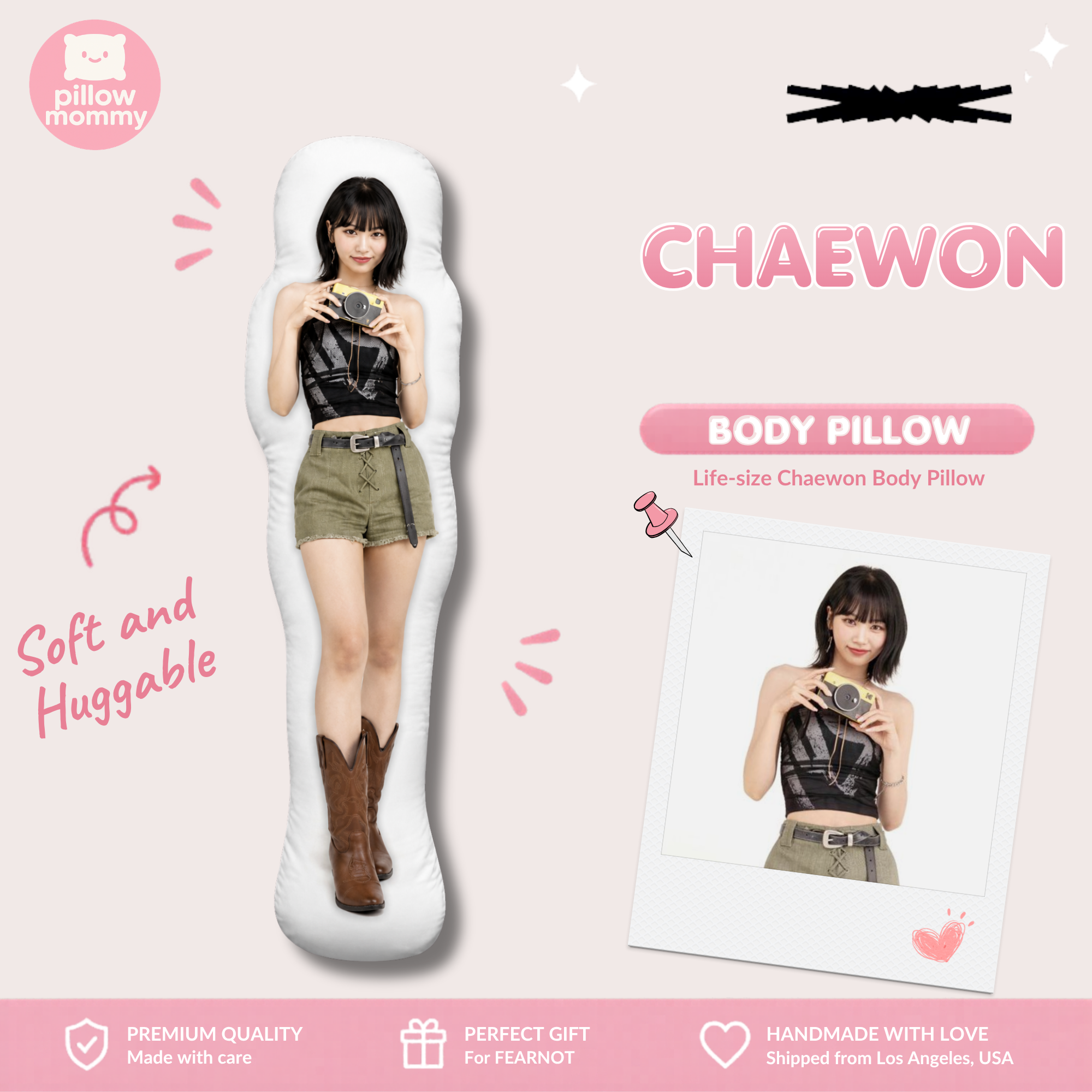 LE SSERAFIM Chaewon Life-Size Body Pillow