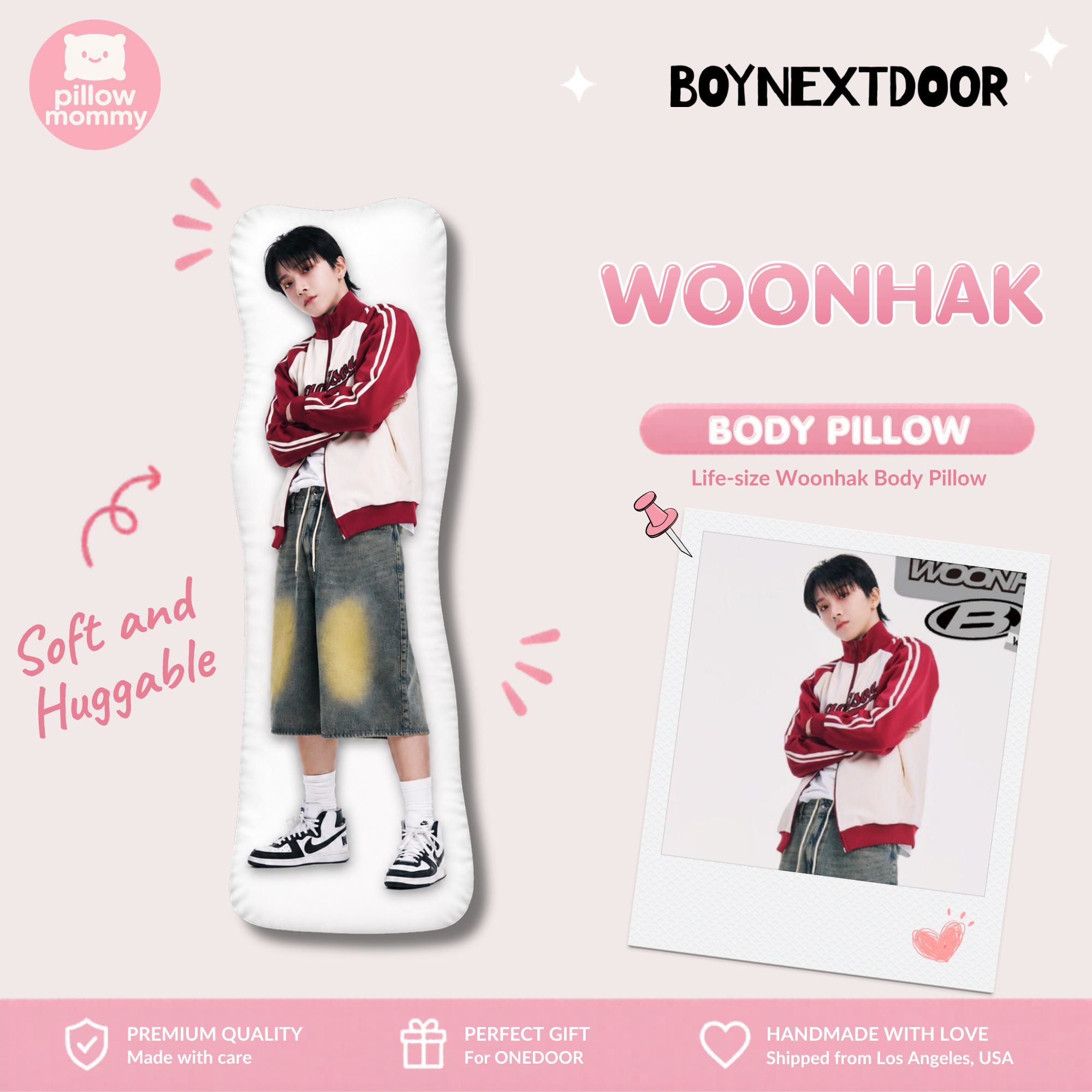 BOYNEXTDOOR Woonhak Life-Size Body Pillow