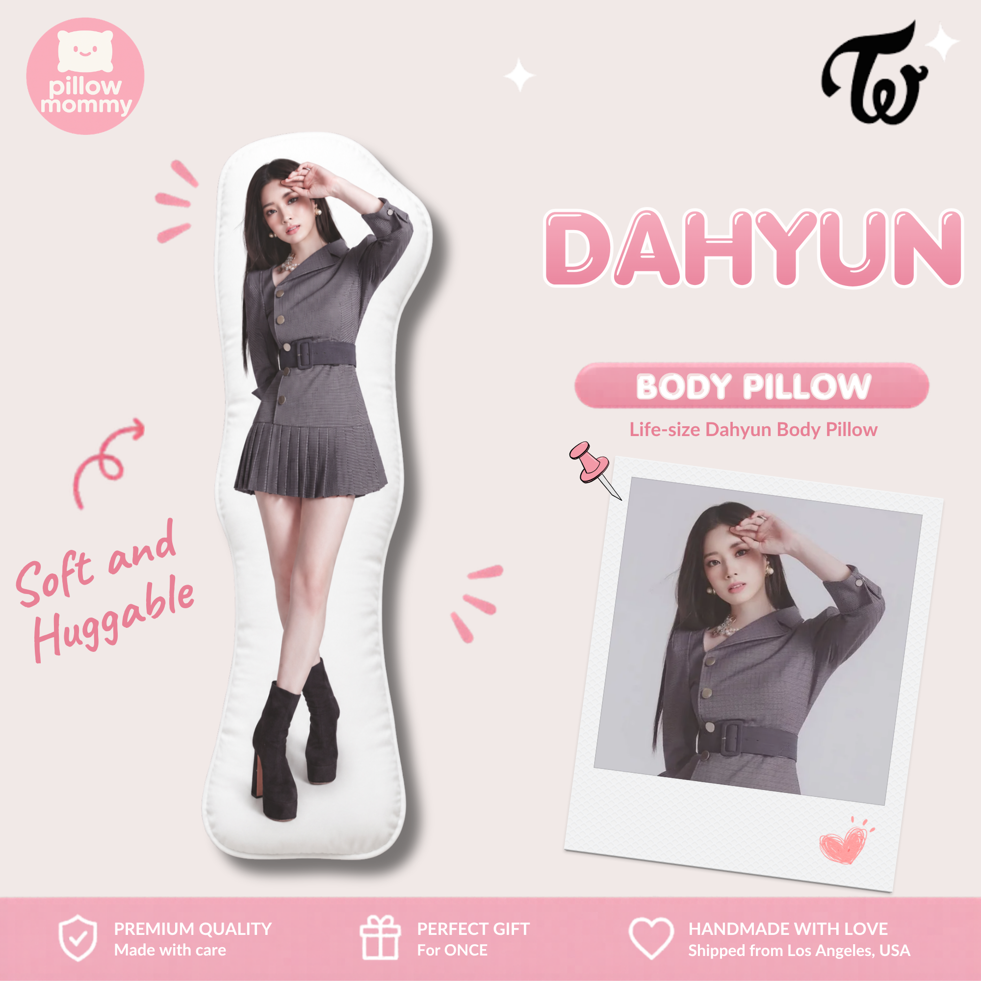 TWICE Dahyun Life-Size Body Pillow