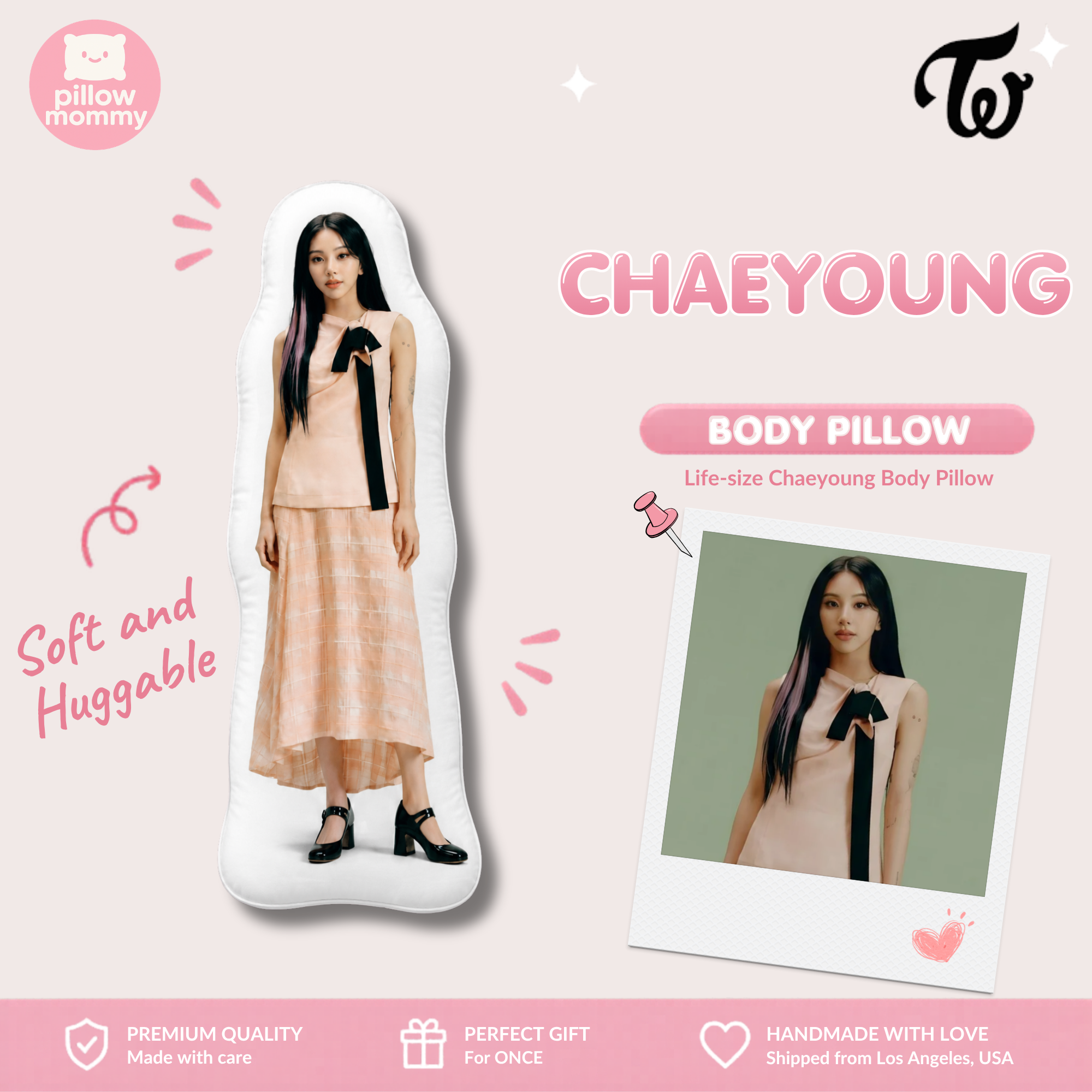 TWICE Chaeyoung Life-Size Body Pillow