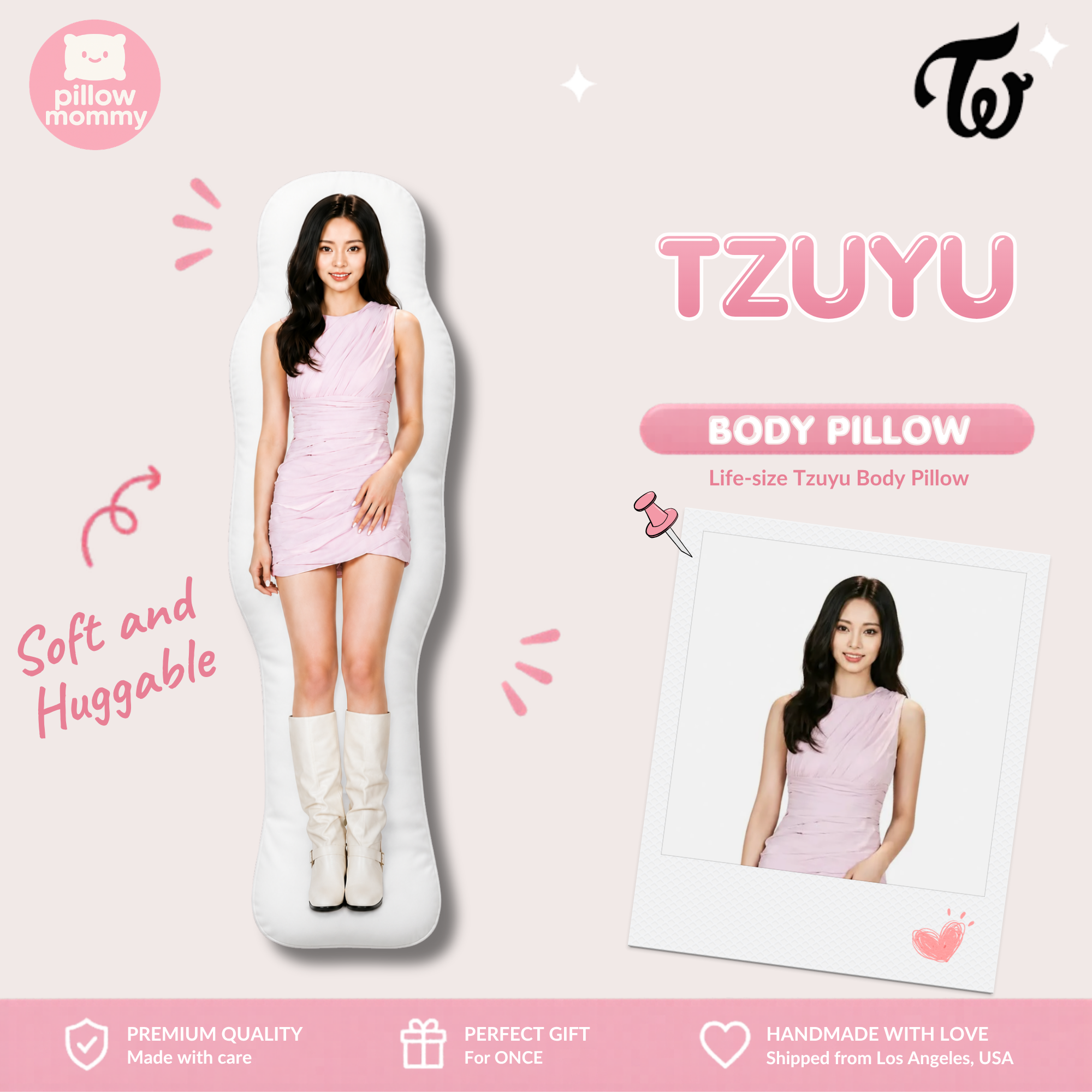 TWICE Tzuyu Life-Size Body Pillow